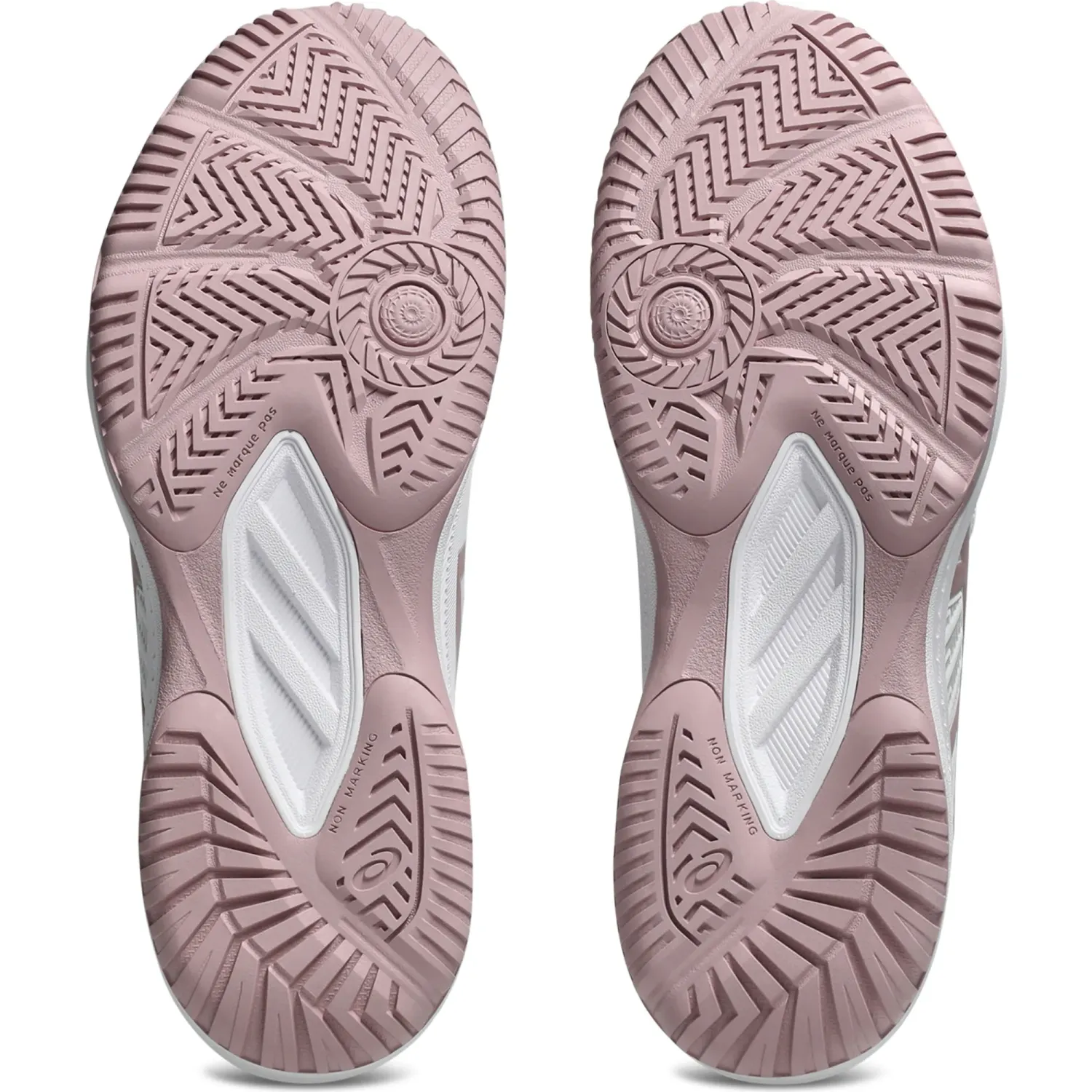 Zapatillas Asics De Tenis Mujer Court Slide 4 color blanco / rosado | Platanitos