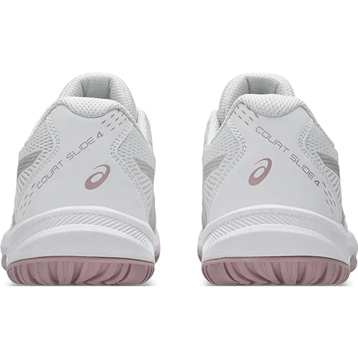 Zapatillas Asics De Tenis Mujer Court Slide 4 color blanco / rosado | Platanitos