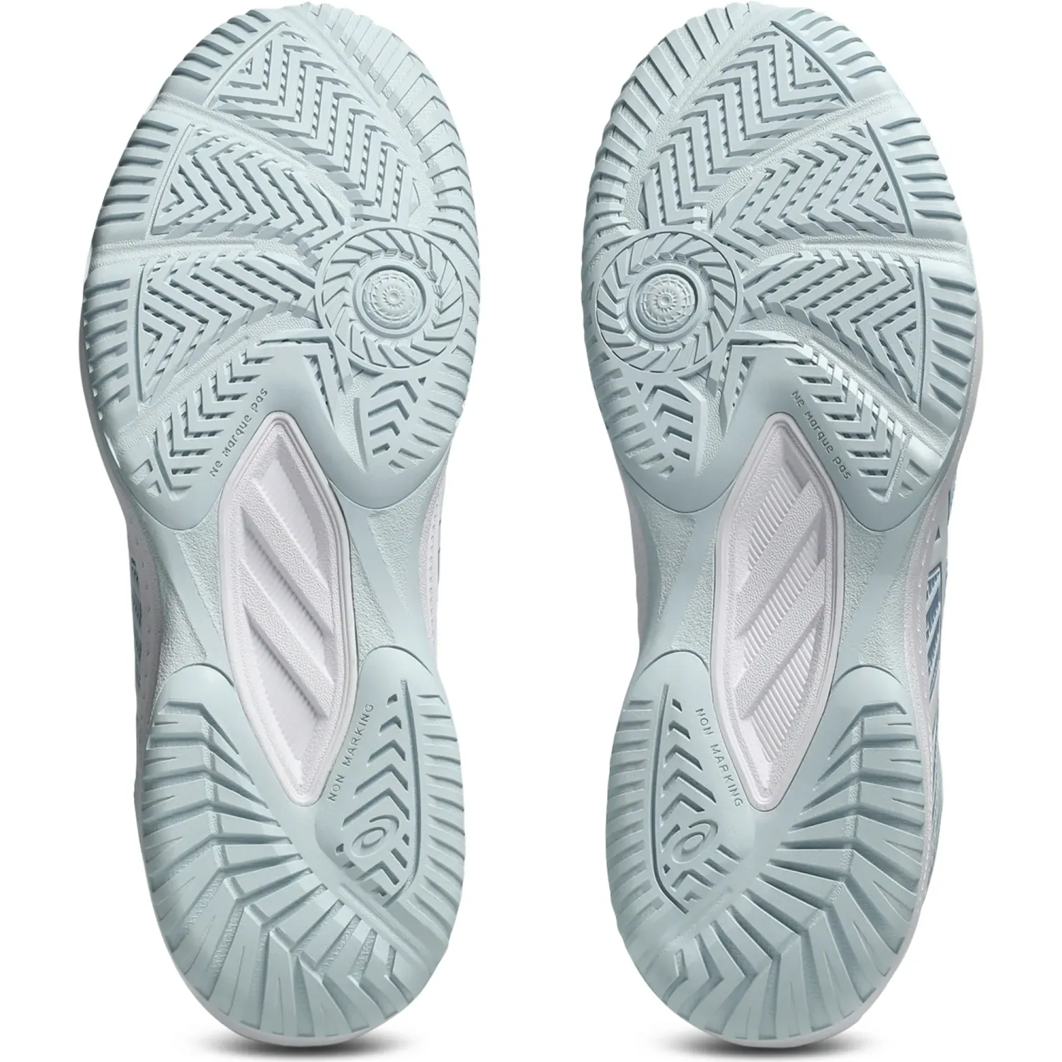 Zapatillas Asics De Tenis Mujer Court Slide 4 color celeste / blanco | Platanitos