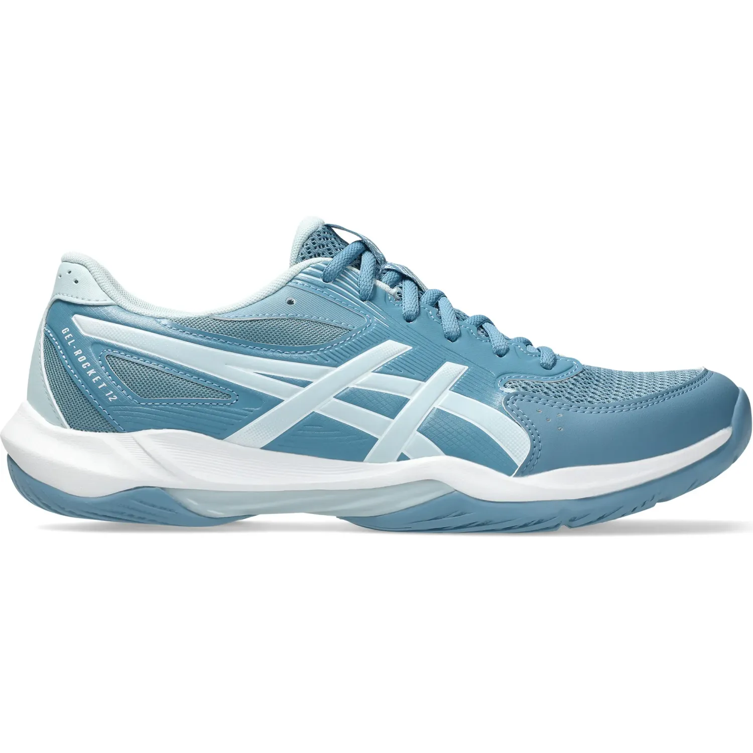 Zapatillas Asics De Voley Hombre Gel-Rocket 12 color turquesa / blanco | Platanitos