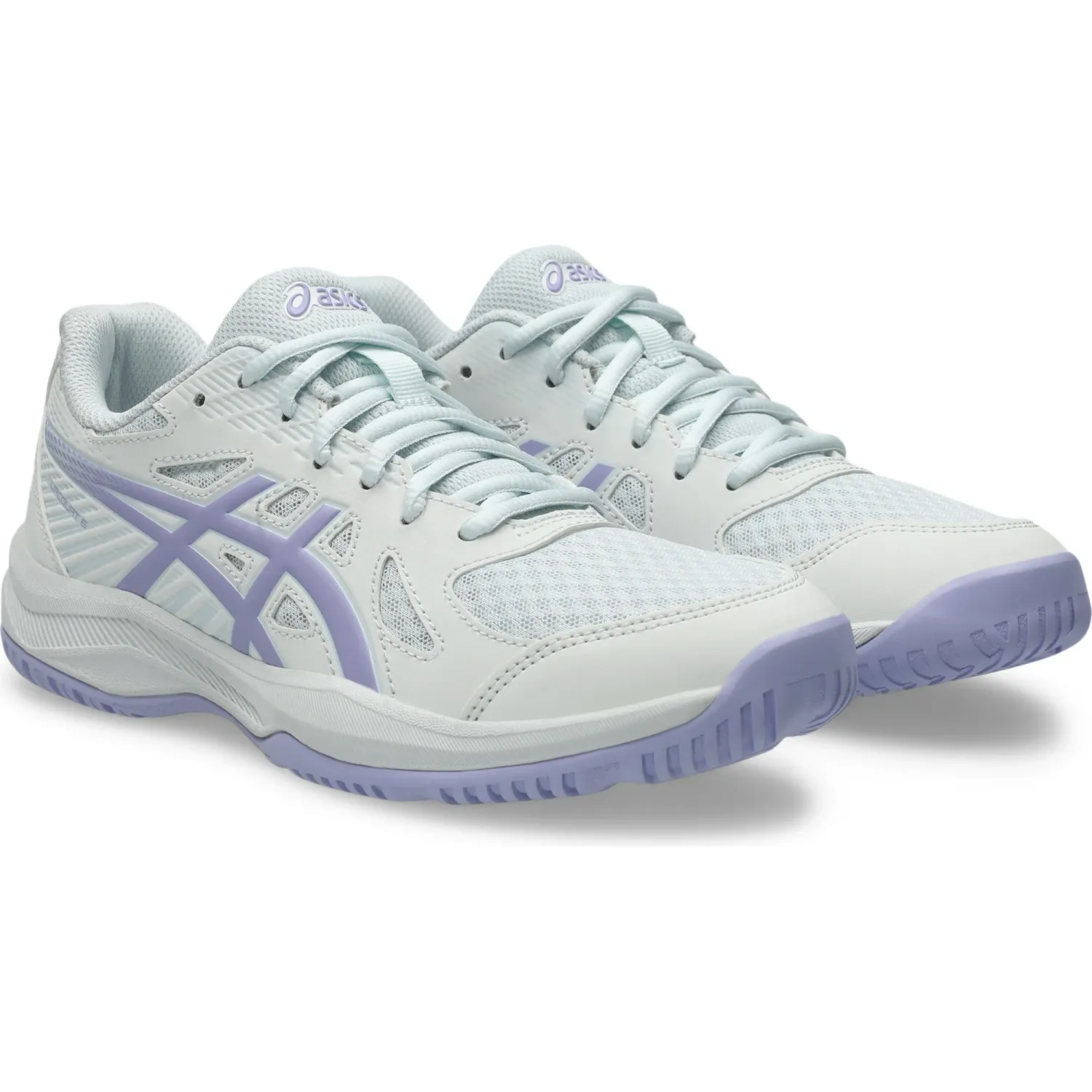 Asics Zapatillas Asics De Voley Mujer Upcourt 6 color blanco / lila | Platanitos
