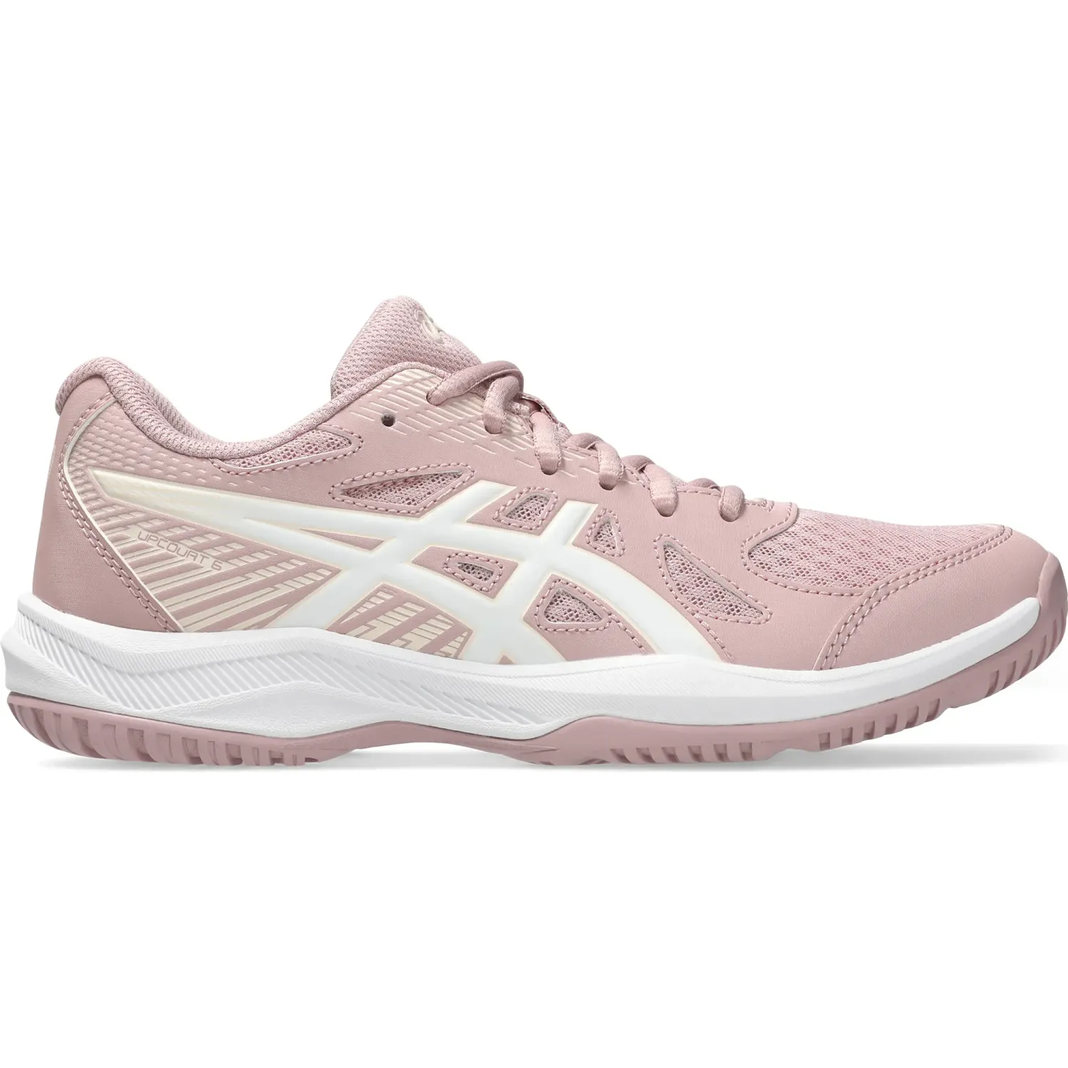Asics Zapatillas Asics De Voley Mujer Upcourt 6 color rosado / blanco | Platanitos