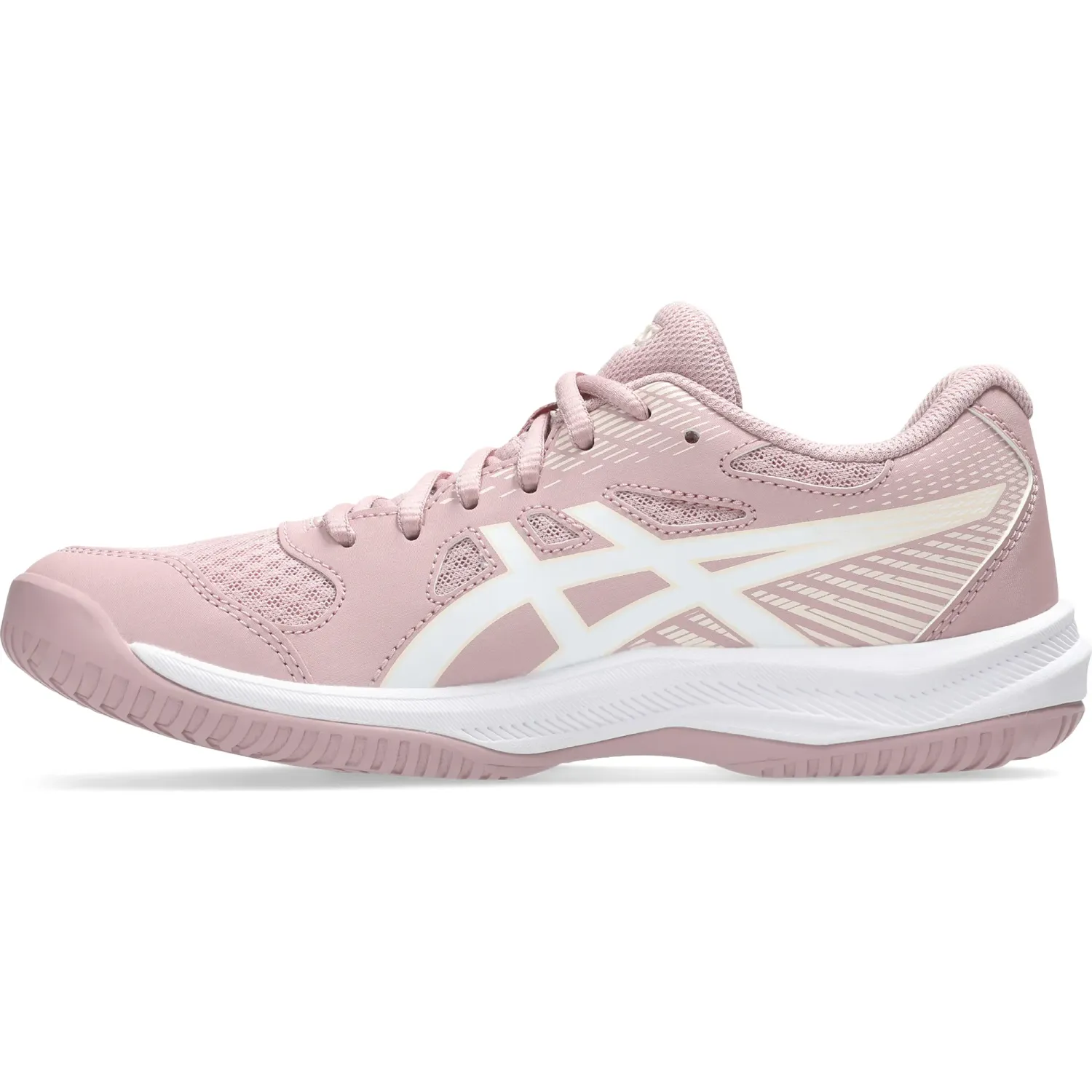 Asics Zapatillas Asics De Voley Mujer Upcourt 6 color rosado / blanco | Platanitos