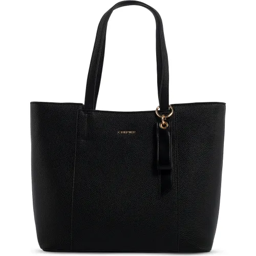 Tote Crepier Gardenias Mediano color negro | Platanitos