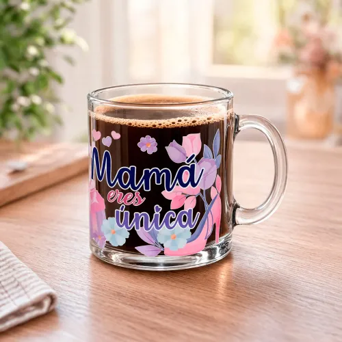 ICHIMATSU Taza De Vidrio 327 Ml Recto Con Estuche - Edicion Dia De La Madre