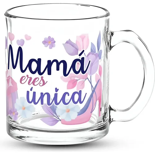 Taza Ichimatsu De Vidrio 327 Ml Recto Con Estuche - Edicion Dia De La Madre color varios | Platanitos