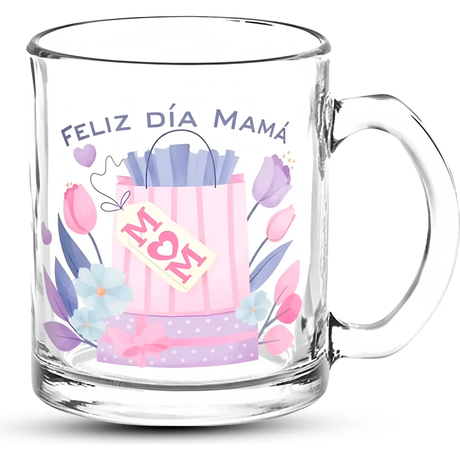 Taza Ichimatsu De Vidrio 327 Ml Recto Con Estuche - Edicion Dia De La Madre color varios | Platanitos