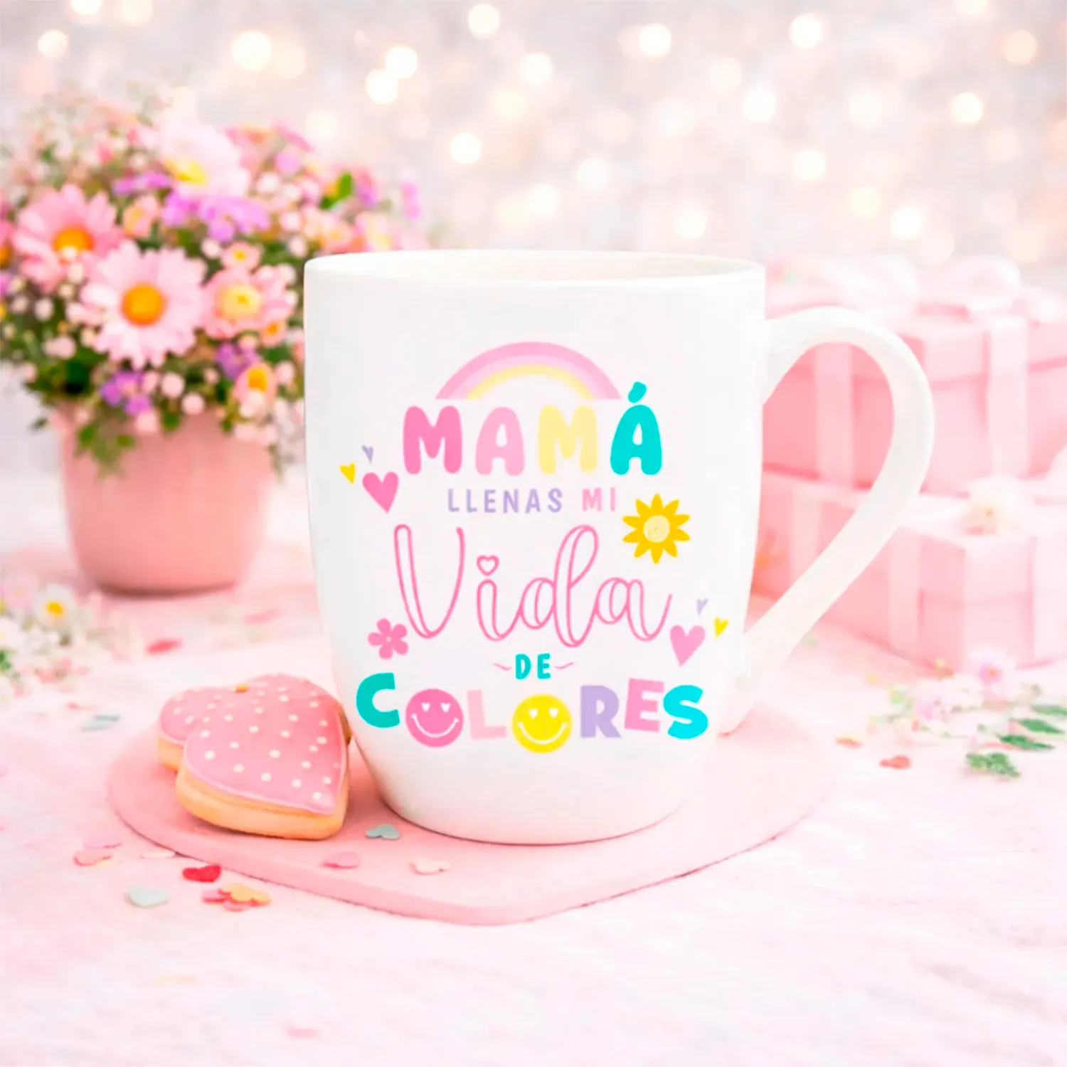 Taza Ichimatsu De Loza 11 Oz Cilindrico Con Estuche - Edicion Dia De La Madre color varios | Platanitos