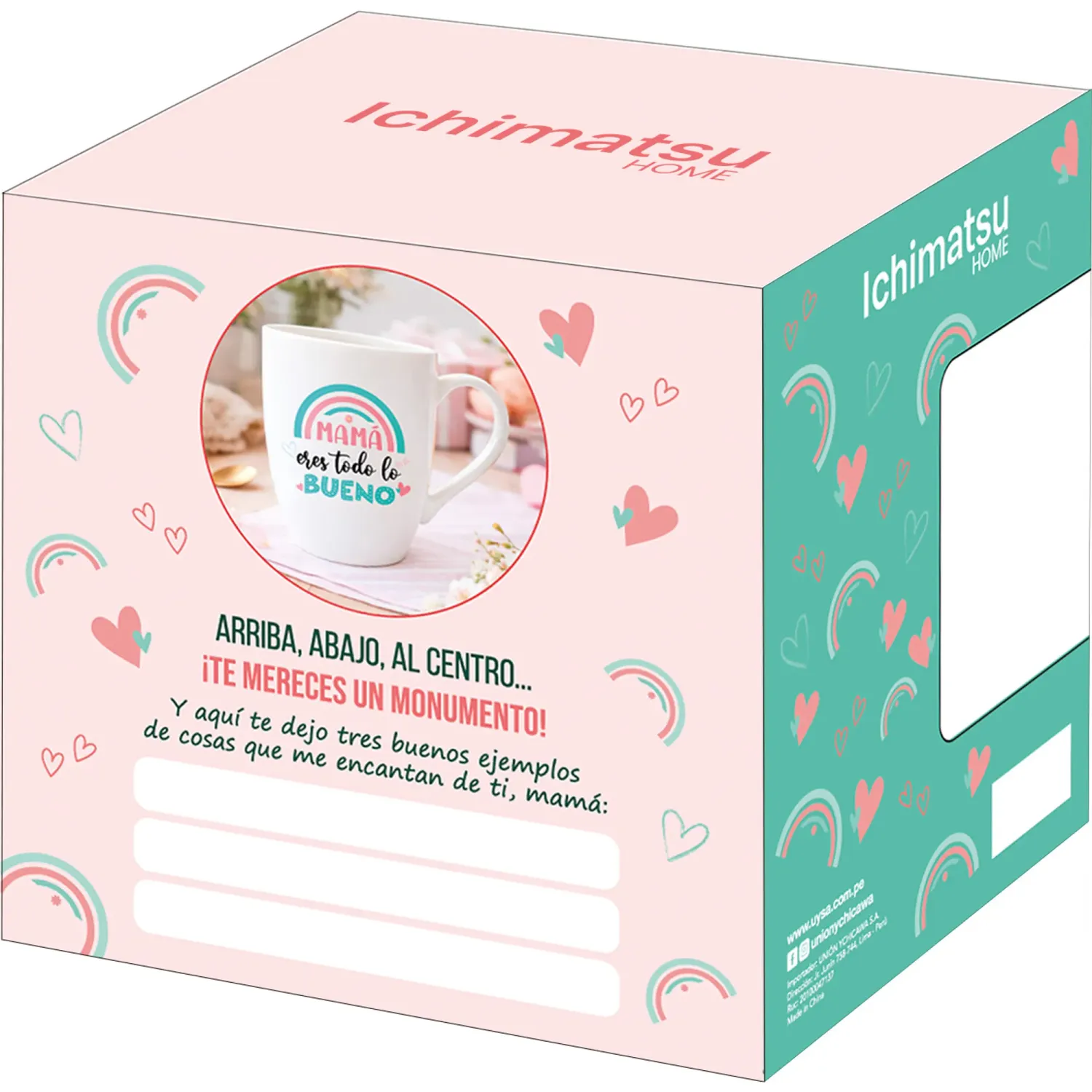 Taza Ichimatsu De Loza 11 Oz Cilindrico Con Estuche - Edicion Dia De La Madre color varios | Platanitos