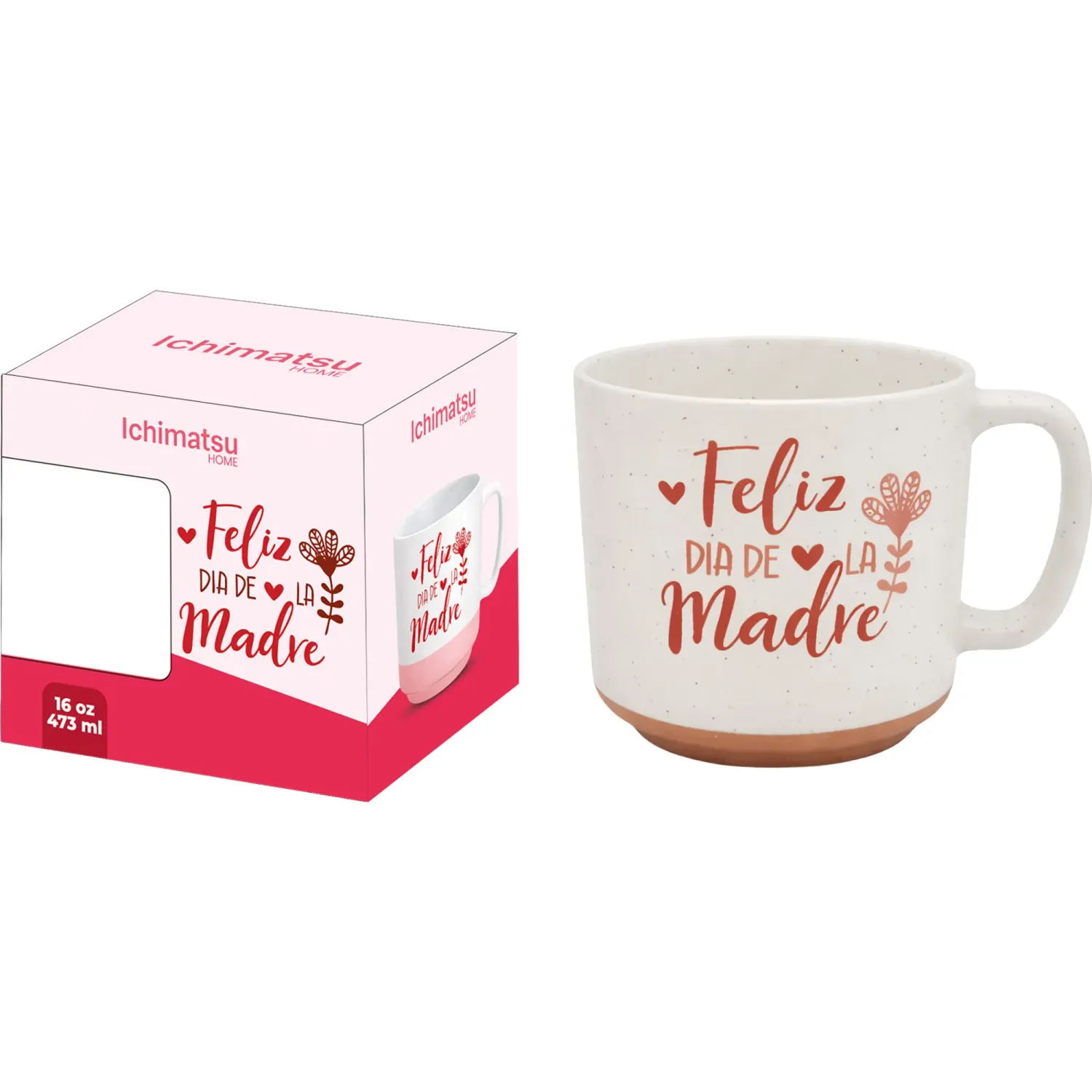 Taza Ichimatsu De Loza Mate 16 Oz Con Estuche Decorado - Edicion Dia De La Madre color varios | Platanitos