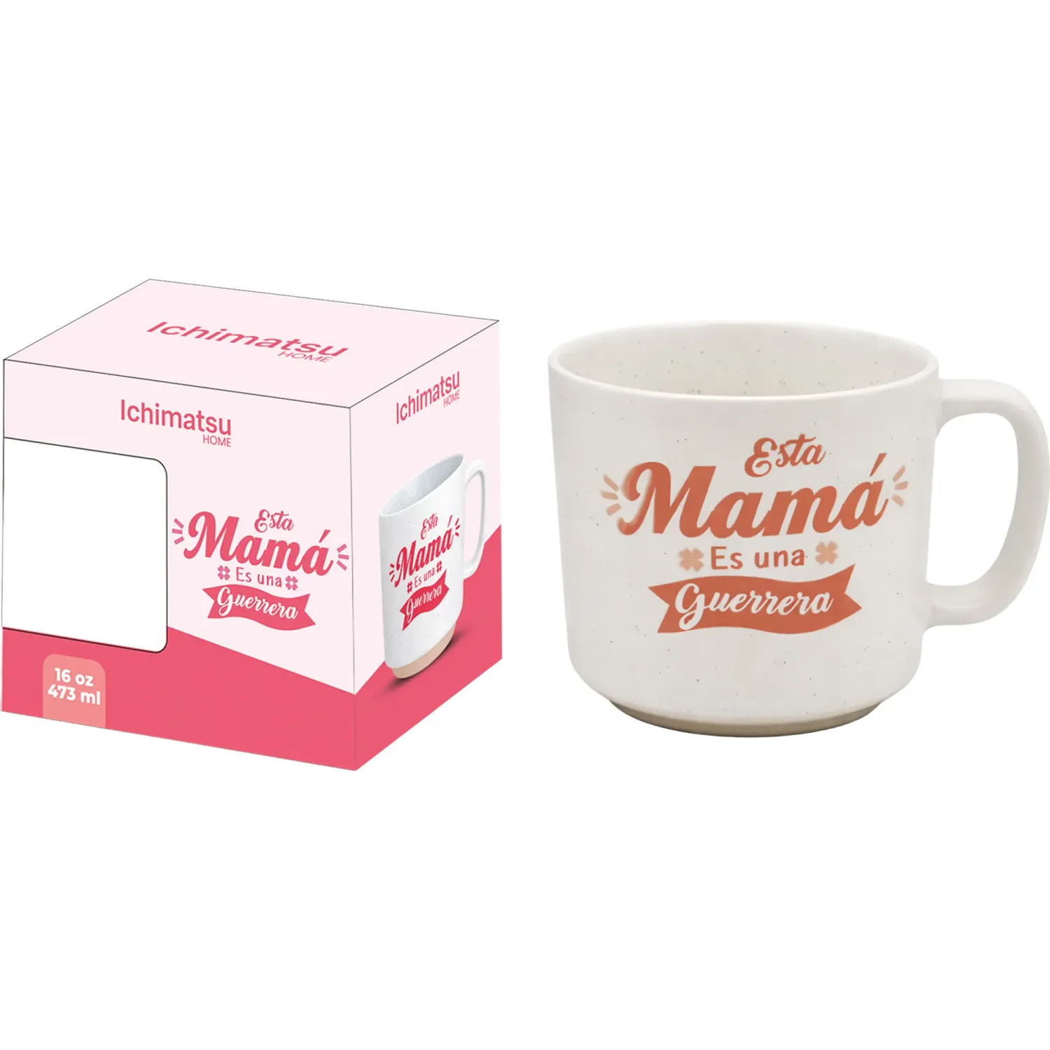Taza Ichimatsu De Loza Mate 16 Oz Con Estuche Decorado - Edicion Dia De La Madre color varios | Platanitos