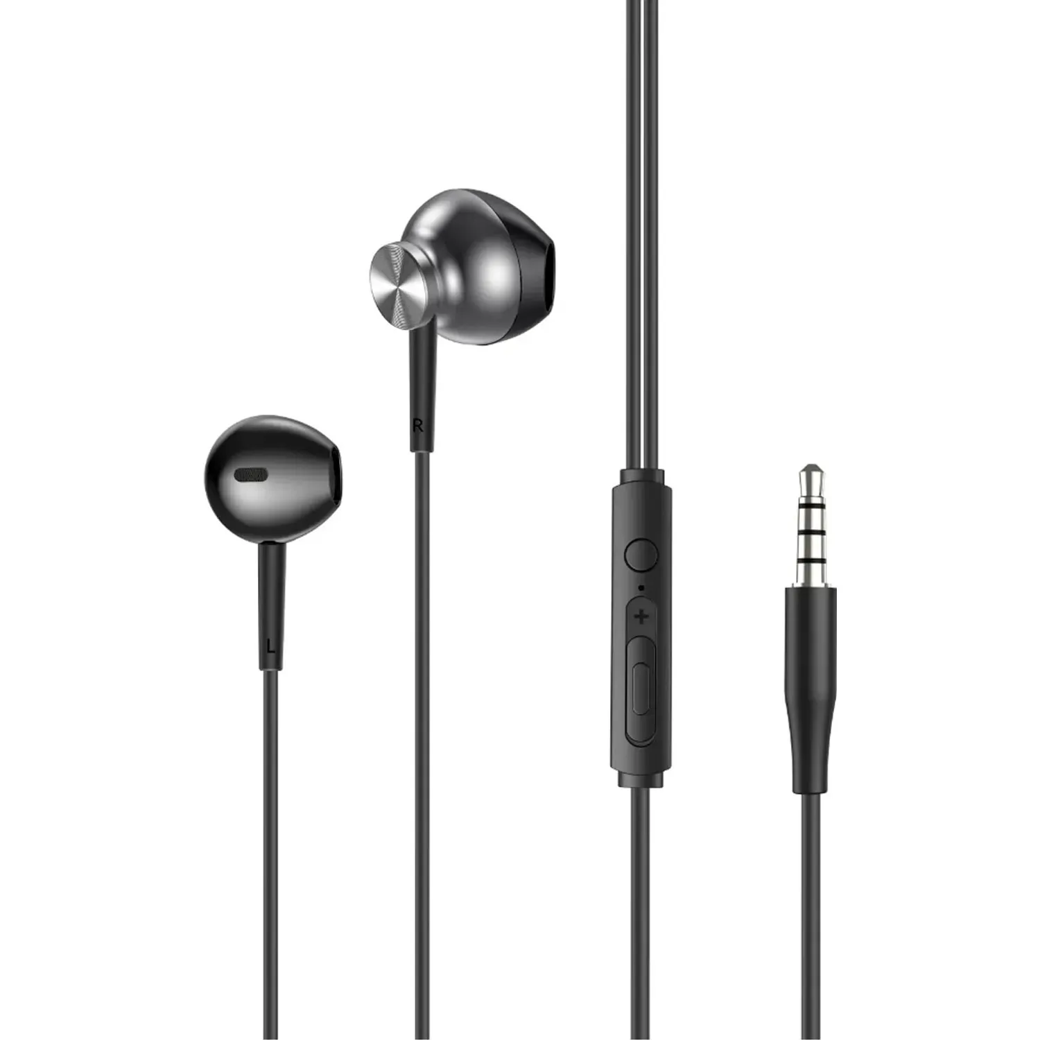 Audifonos Solohour Con Cable Solcord W02 color negro | Platanitos