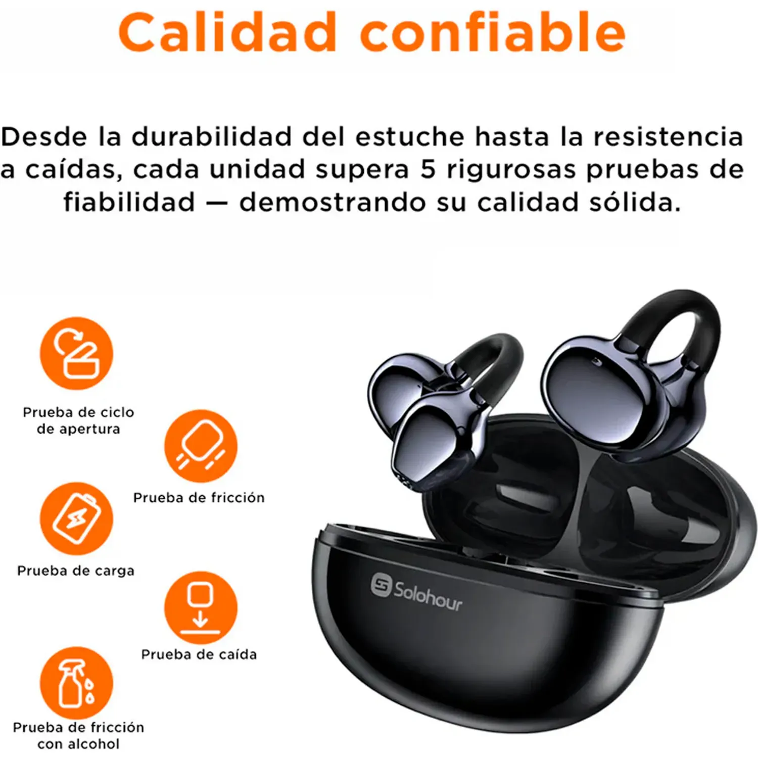 Audifonos Solohour Inalámbricos Solbuds St7 color blanco | Platanitos