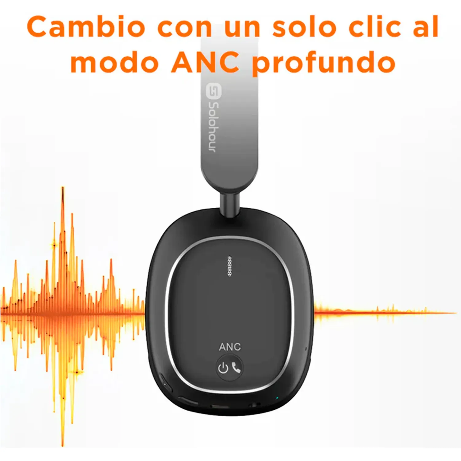 Audifonos Solohour Inalámbricos Solhead H10 Anc color blanco | Platanitos