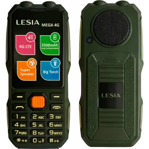 LESIA Celular Basico Lesia Mega Todo Terreno 4g
