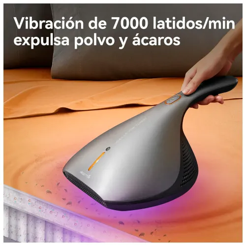 DERMA Aspiradora Anti Ácaros Ex919 Con Luz Uv-C Y Succión 13000pa