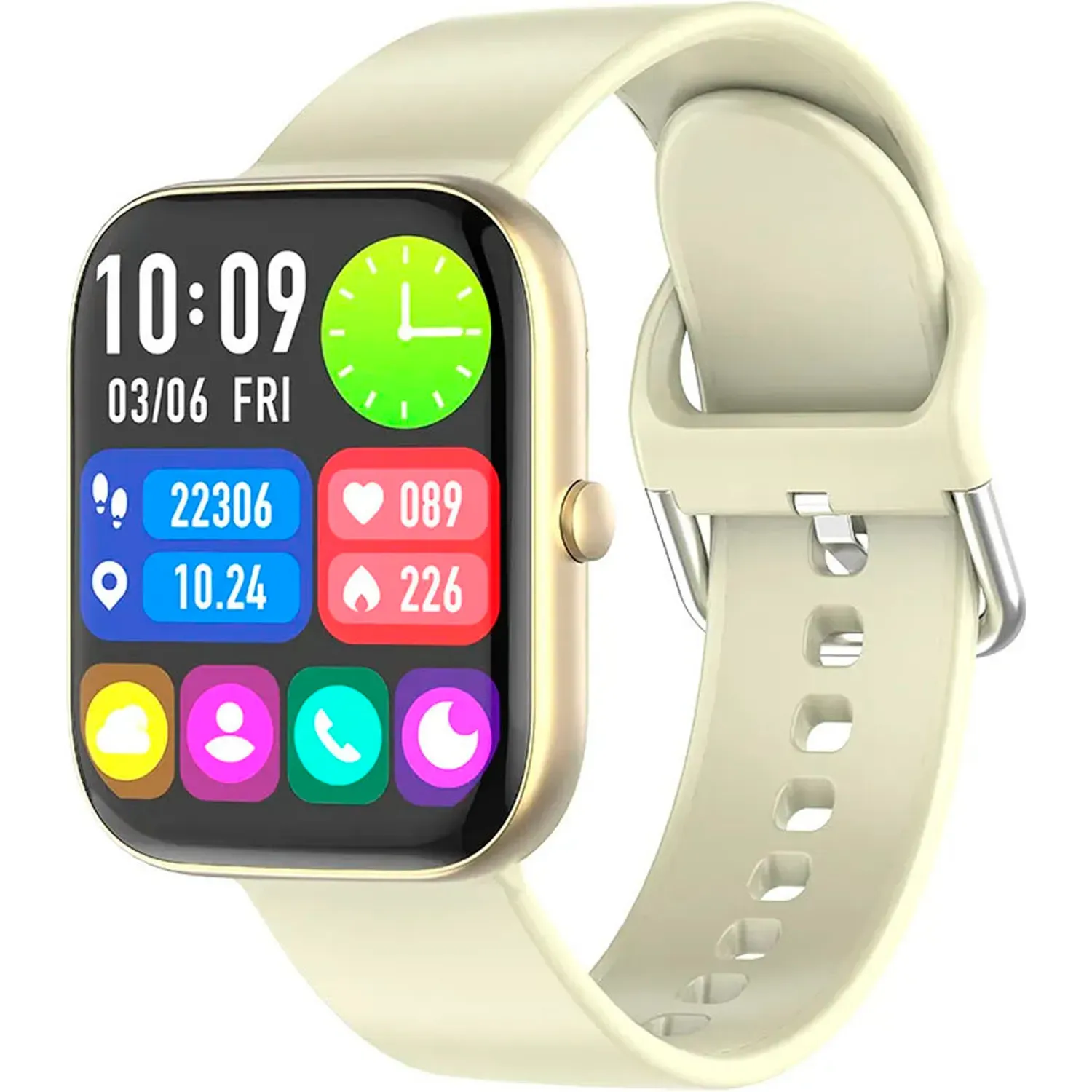 Reloj Vidvie Smartwatch Sw1618 Con Bluetooth Llamadas color dorado | Platanitos