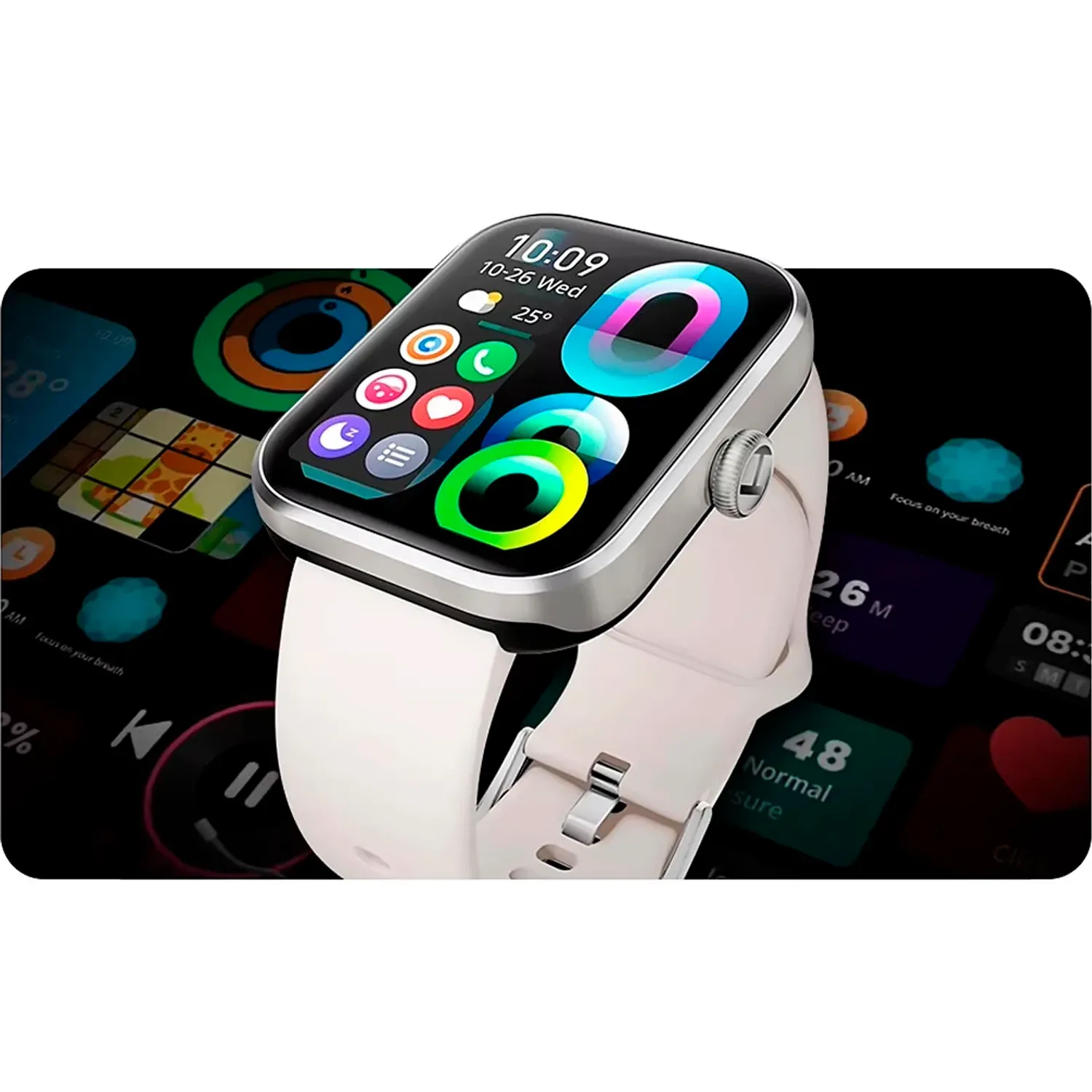 Reloj Haylou Smartwatch Watch 4 Ip68 color plateado | Platanitos