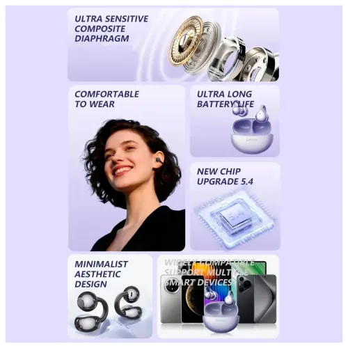 LENOVO Audifonos Inalámbricos Ta410 Bluetooth 5.4