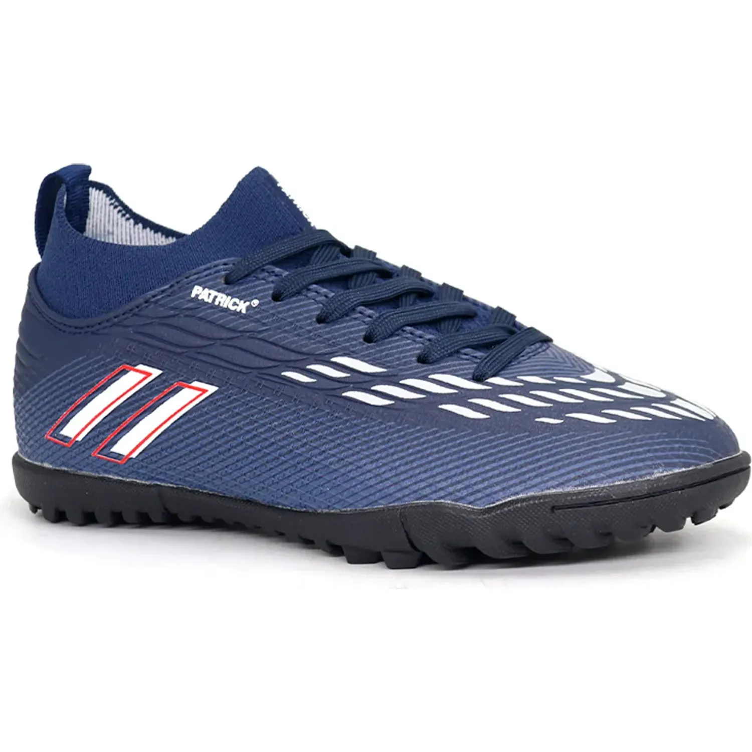 Zapatillas Patrick De Futbol Niños Gin-N26 color azul / blanco | Platanitos