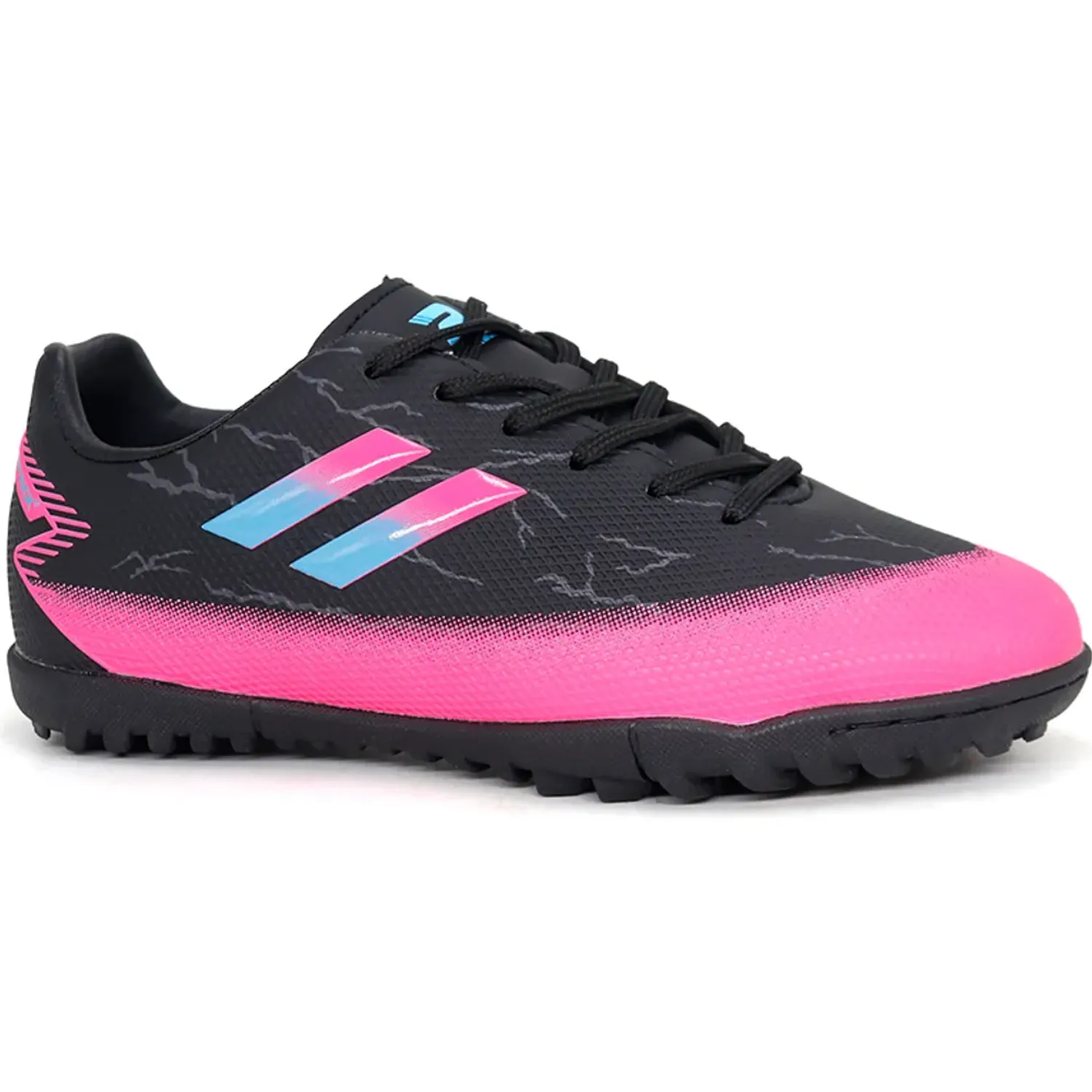 Zapatillas Patrick De Futbol Niños Nunez/N26q1 color black / fucsia | Platanitos