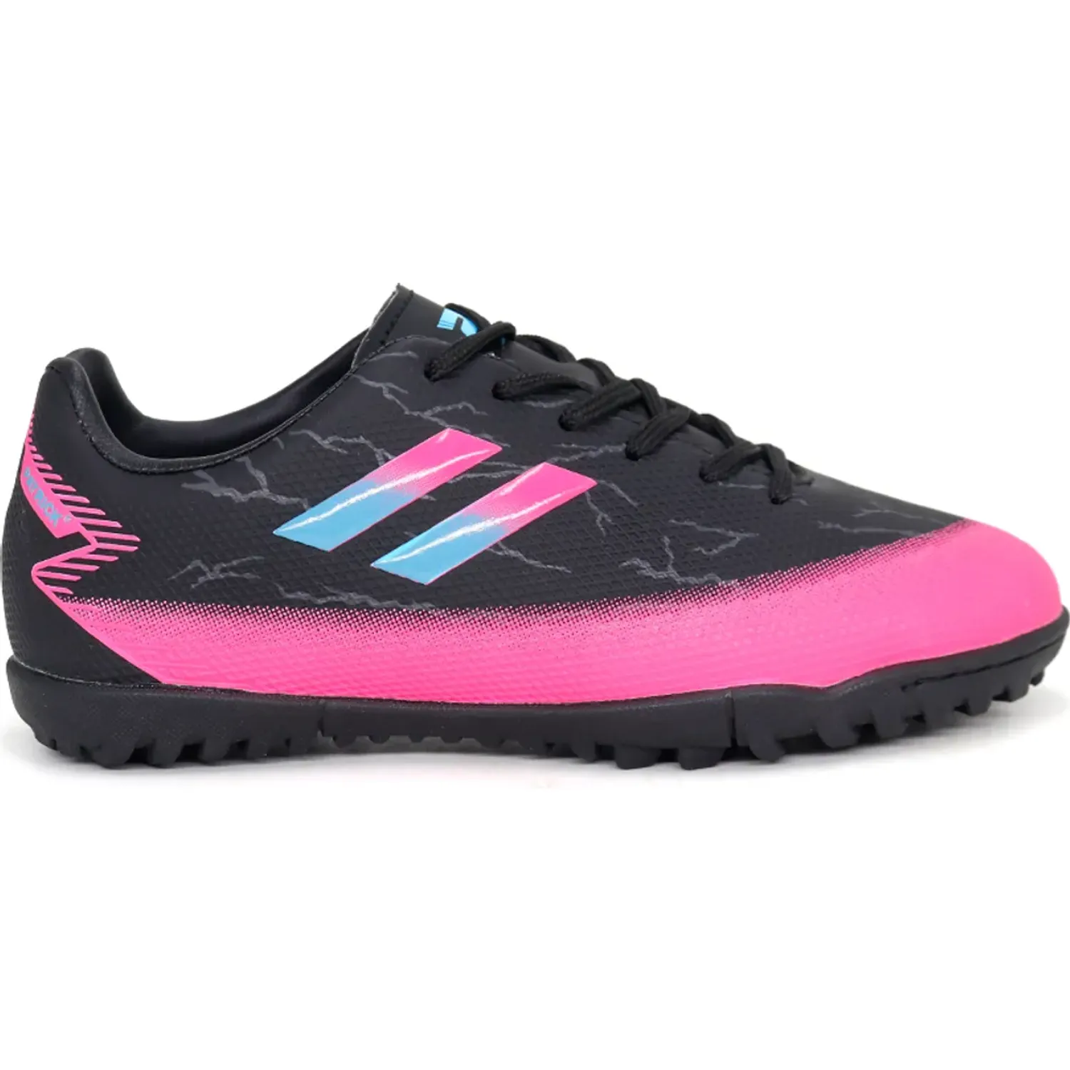 Zapatillas Patrick De Futbol Niños Nunez/N26q1 color black / fucsia | Platanitos