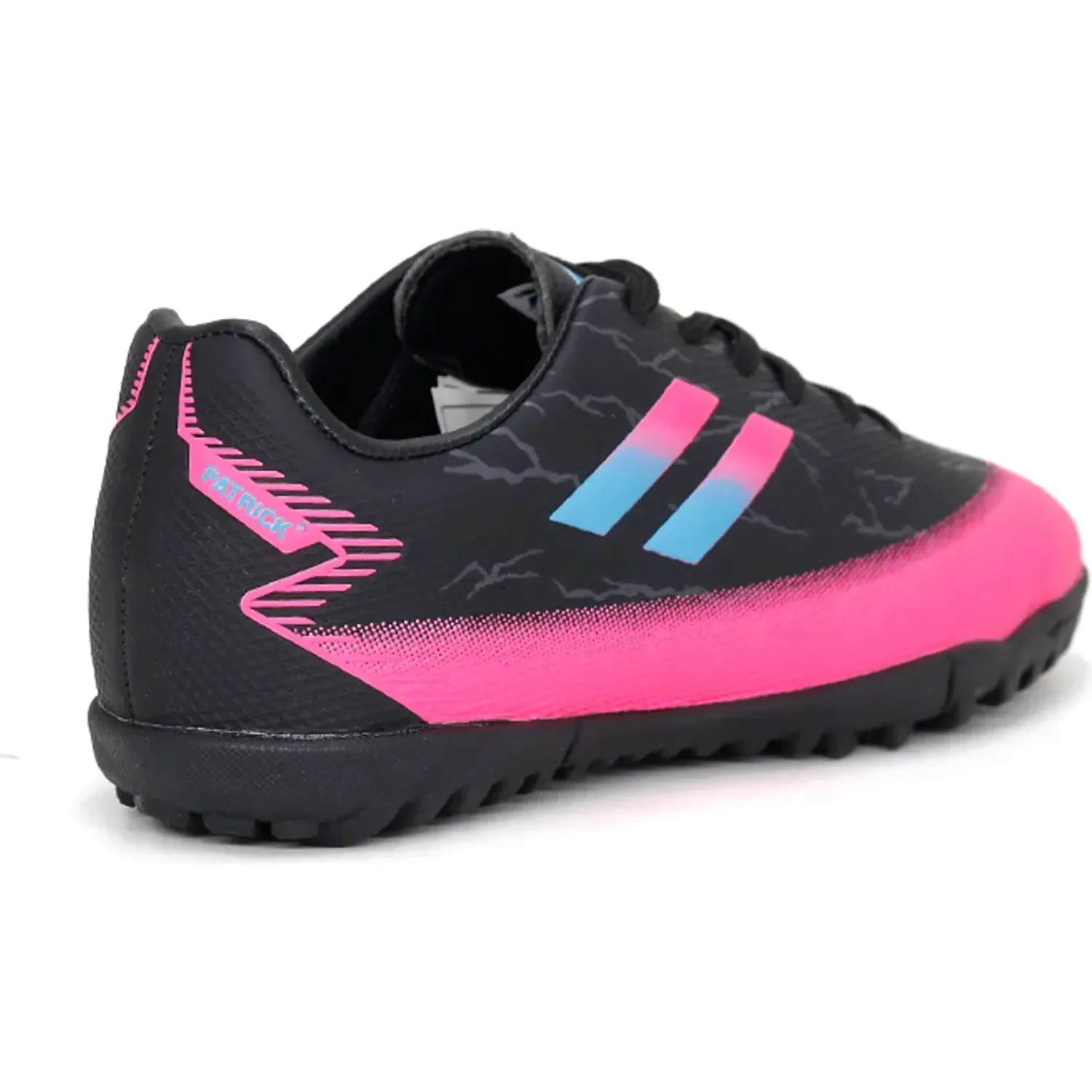 Zapatillas Patrick De Futbol Niños Nunez/N26q1 color black / fucsia | Platanitos