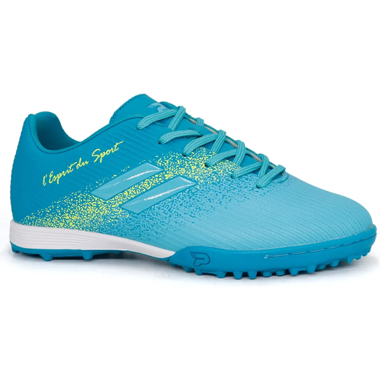 Zapatillas Patrick De Futbol Niños Cubarsi/N26 color aqua / lemon | Platanitos
