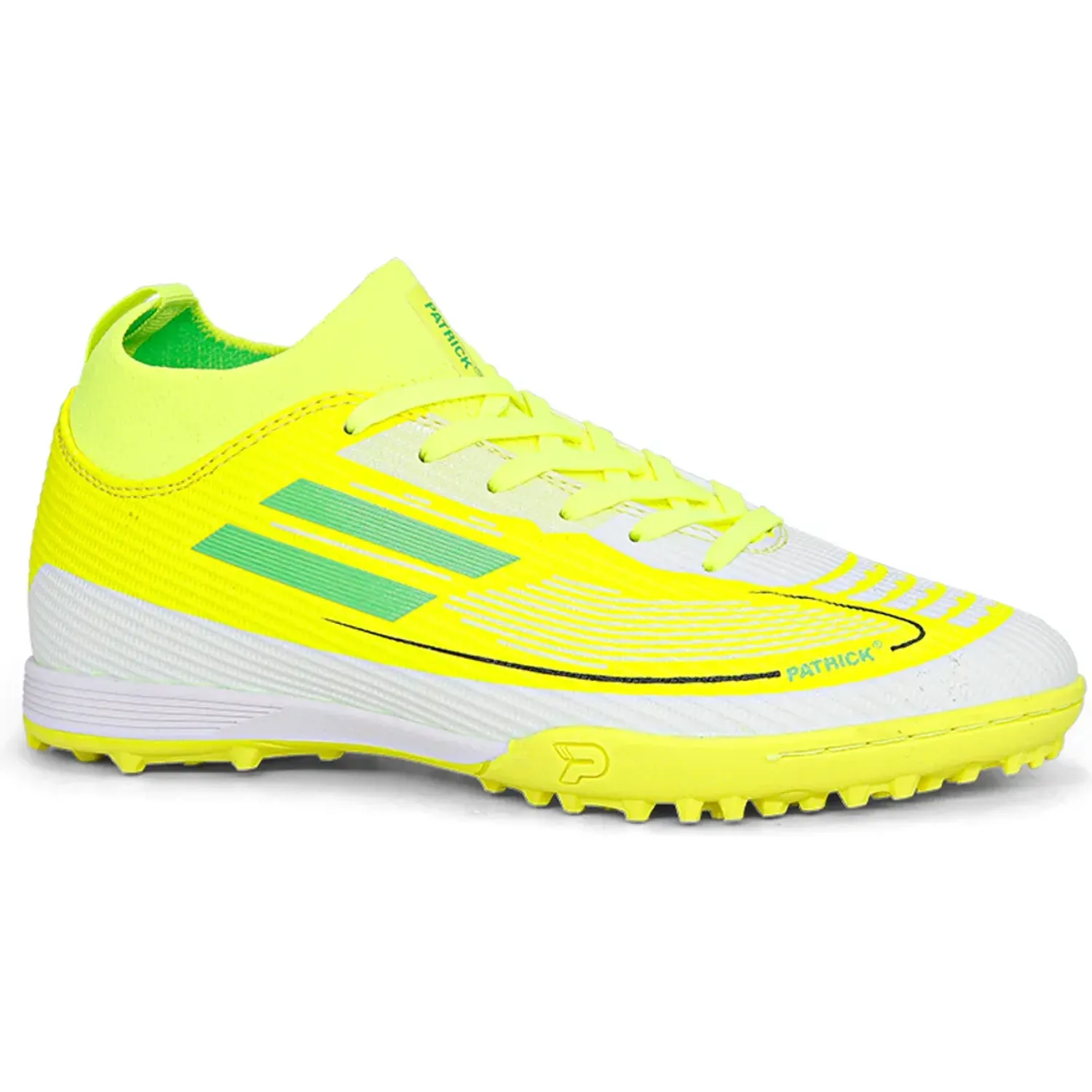 Zapatillas Patrick De Futbol Niños Gavi-J26 color lemon / green | Platanitos