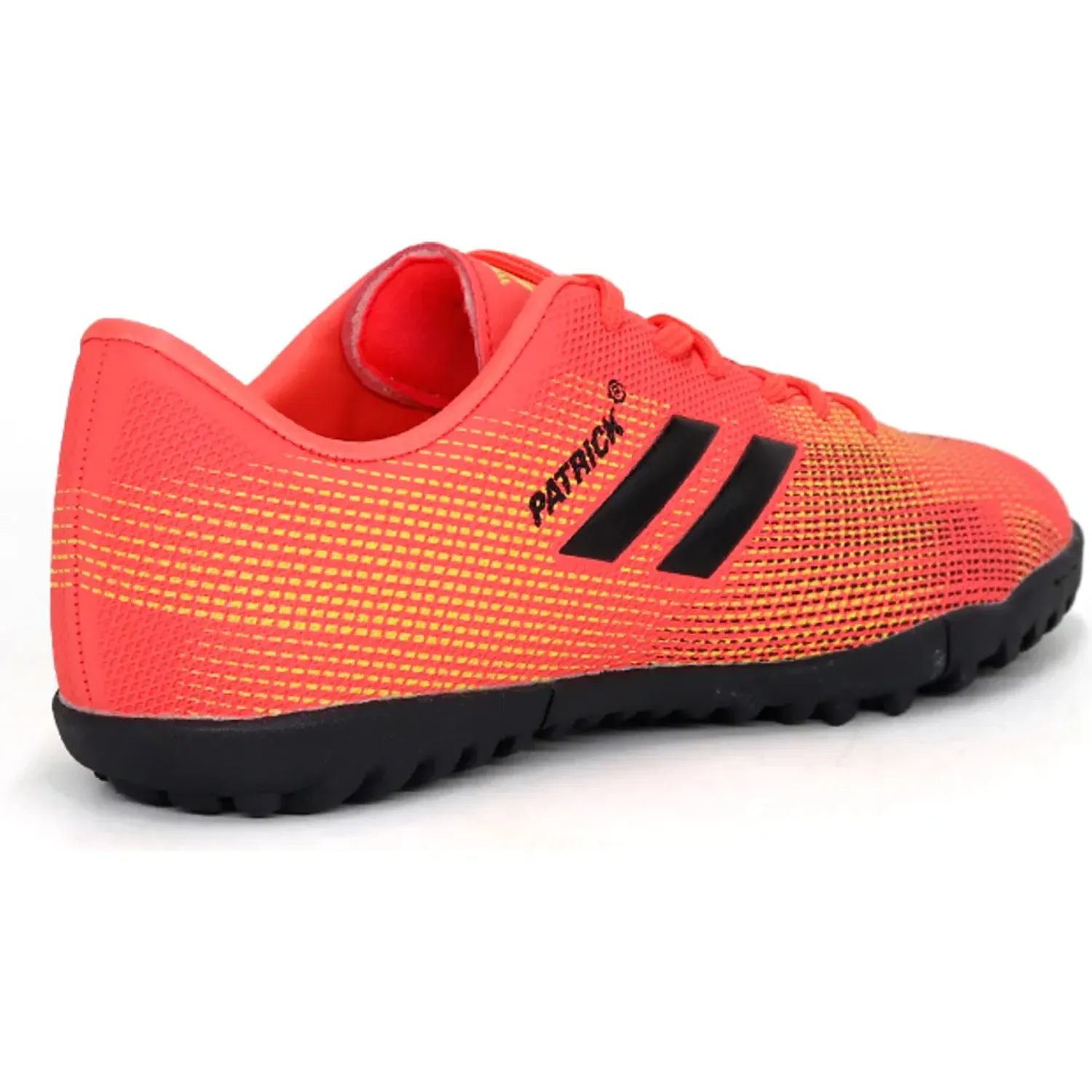 Zapatillas Patrick De Futbol Niños Olivera/J26 color coral / black / yellow | Platanitos