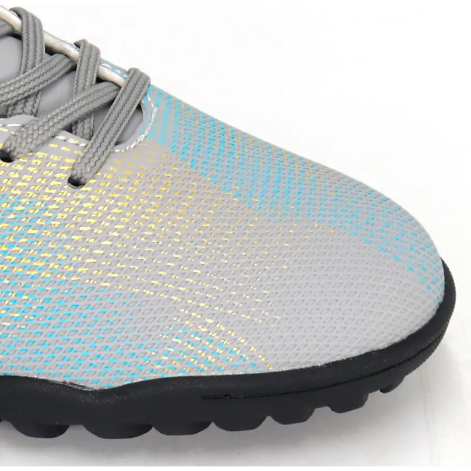 Zapatillas Patrick De Futbol Niños Olivera/J26 color grey / ltblue / gold | Platanitos