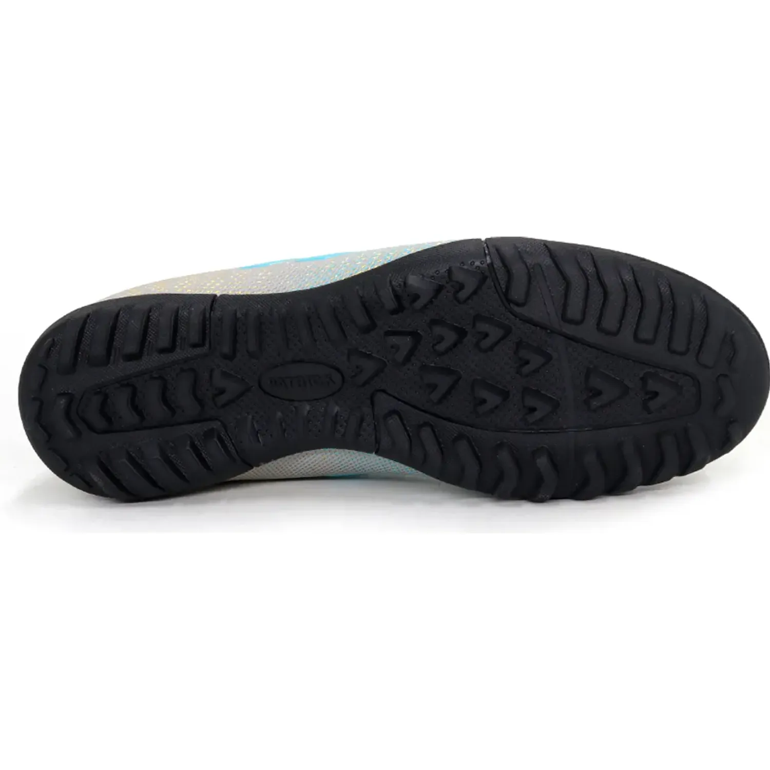 Zapatillas Patrick De Futbol Niños Olivera/J26 color grey / ltblue / gold | Platanitos