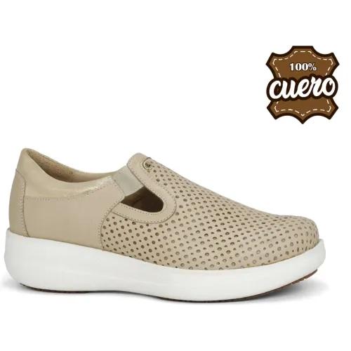 PAR&SS Zapato Casual De Cuero Mujer 2649-Ka26q1