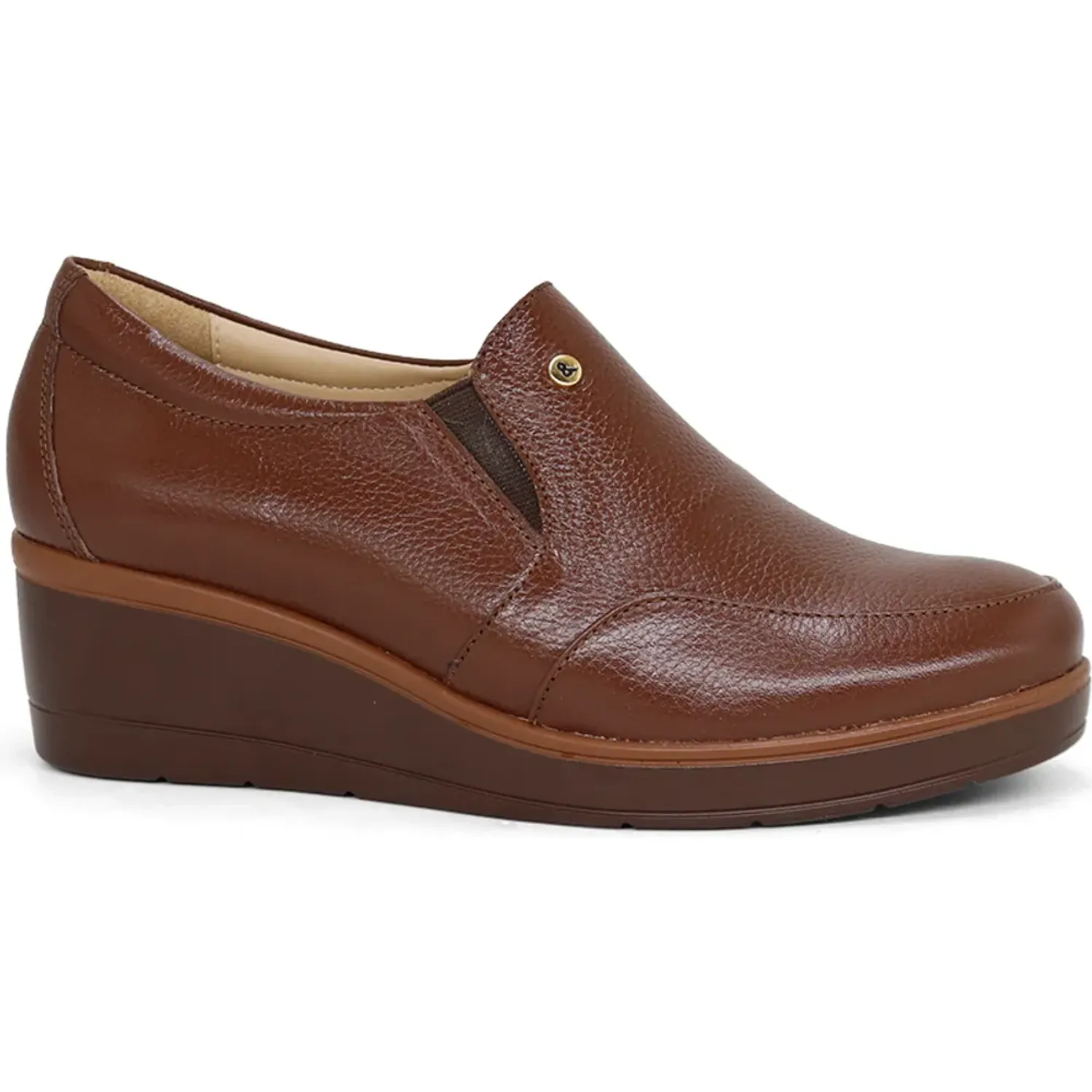 Zapato Par&Ss Casual De Cuero Mujer 2682-Ka26q1 color marron oscuro | Platanitos