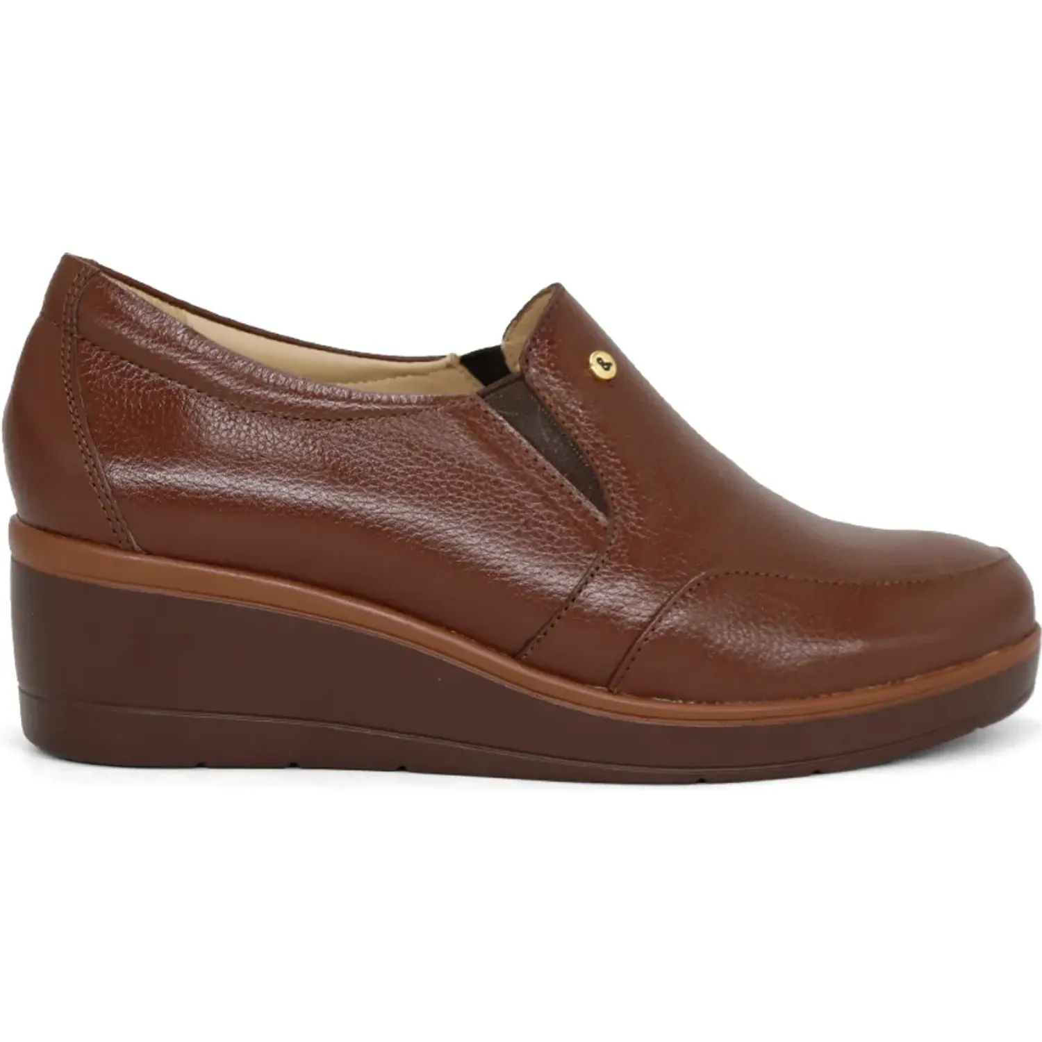 Zapato Par&Ss Casual De Cuero Mujer 2682-Ka26q1 color marron oscuro | Platanitos
