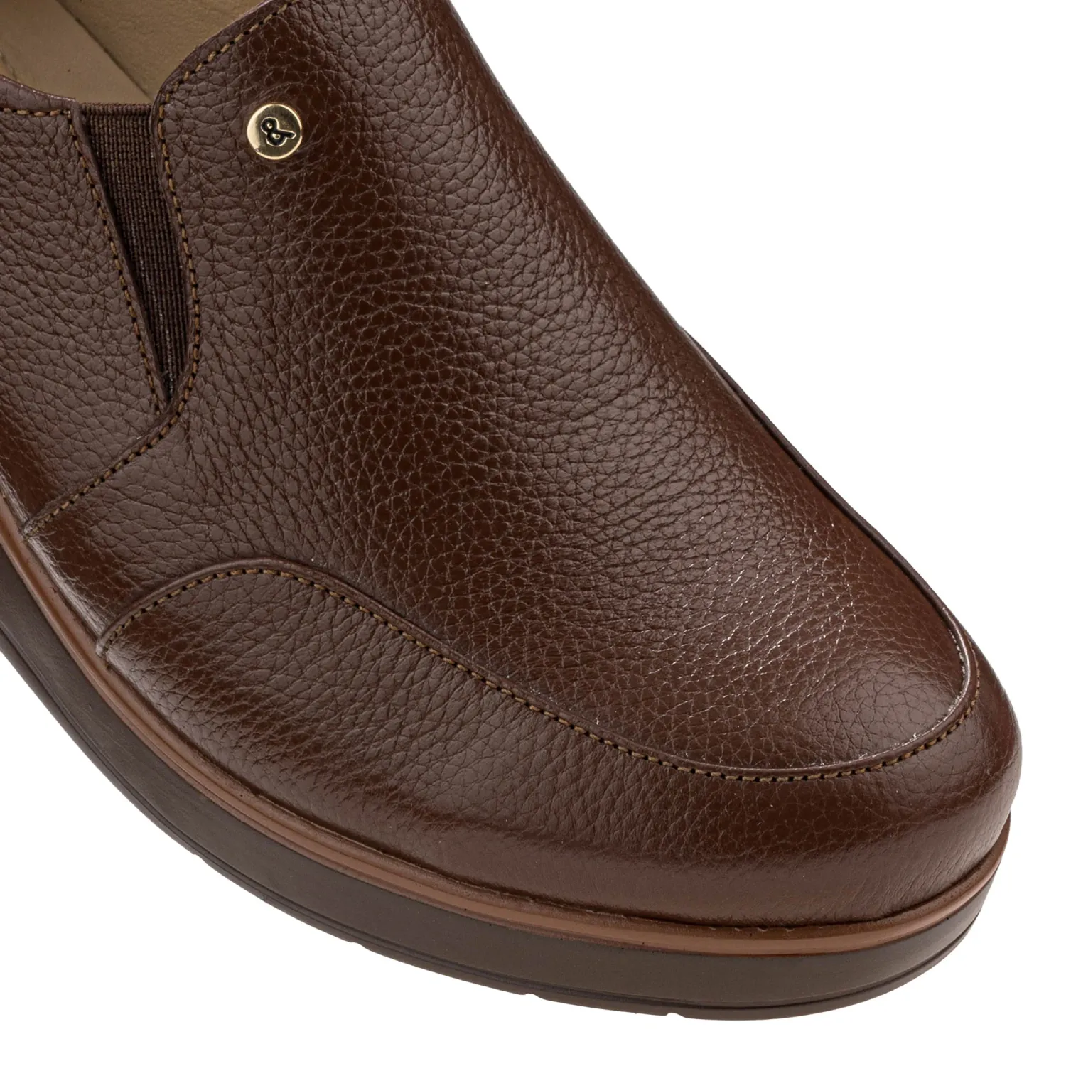 Zapato Par&Ss Casual De Cuero Mujer 2682-Ka26q1 color marron oscuro | Platanitos