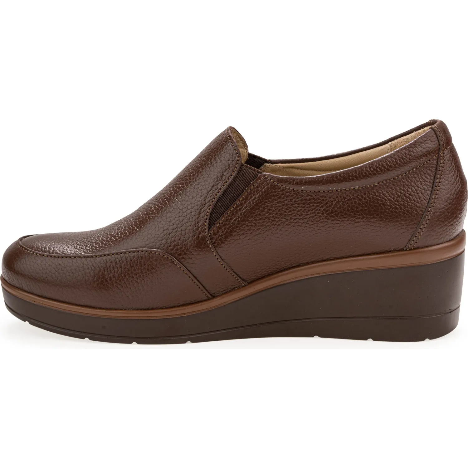 Zapato Par&Ss Casual De Cuero Mujer 2682-Ka26q1 color marron oscuro | Platanitos