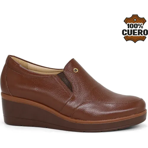 Zapato Par&Ss Casual De Cuero Mujer 2682-Ka26q1 color marron | Platanitos