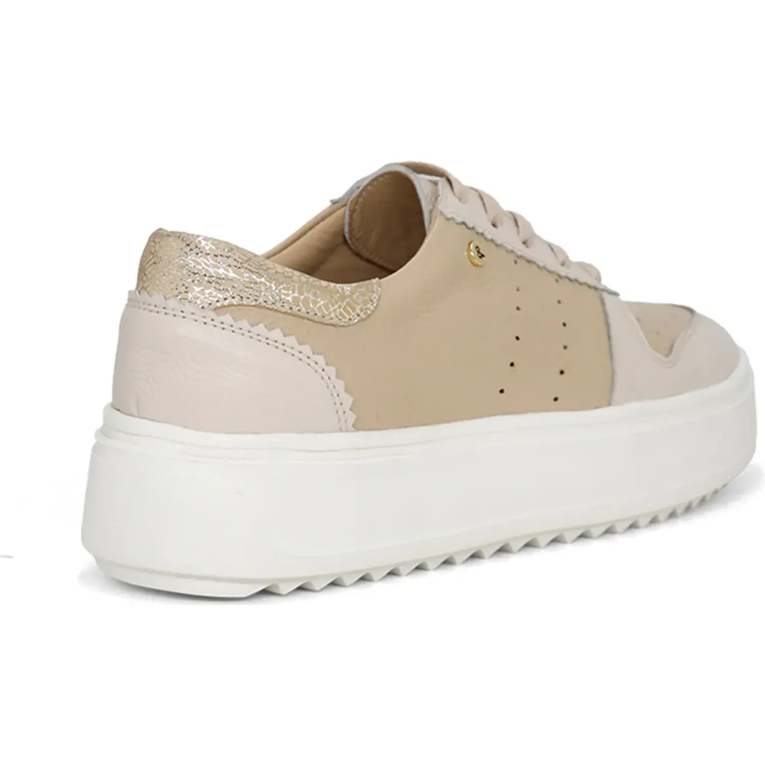 Zapatillas Par&Ss Urbanas De Cuero Mujer 2637-Ka26q1 color beige | Platanitos