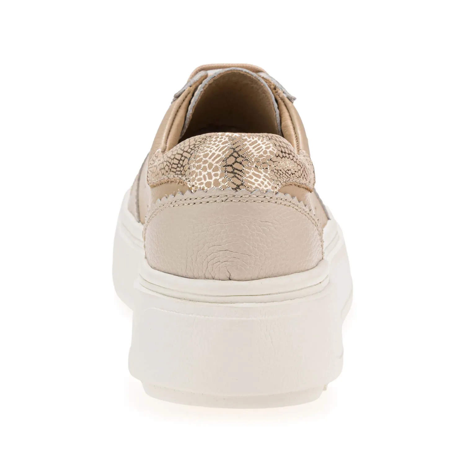 Zapatillas Par&Ss Urbanas De Cuero Mujer 2637-Ka26q1 color beige | Platanitos