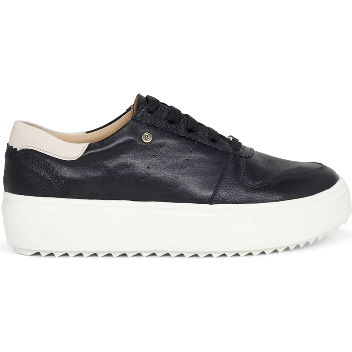 Zapatillas Par&Ss Urbanas De Cuero Mujer 2637-Ka26q1 color negro | Platanitos