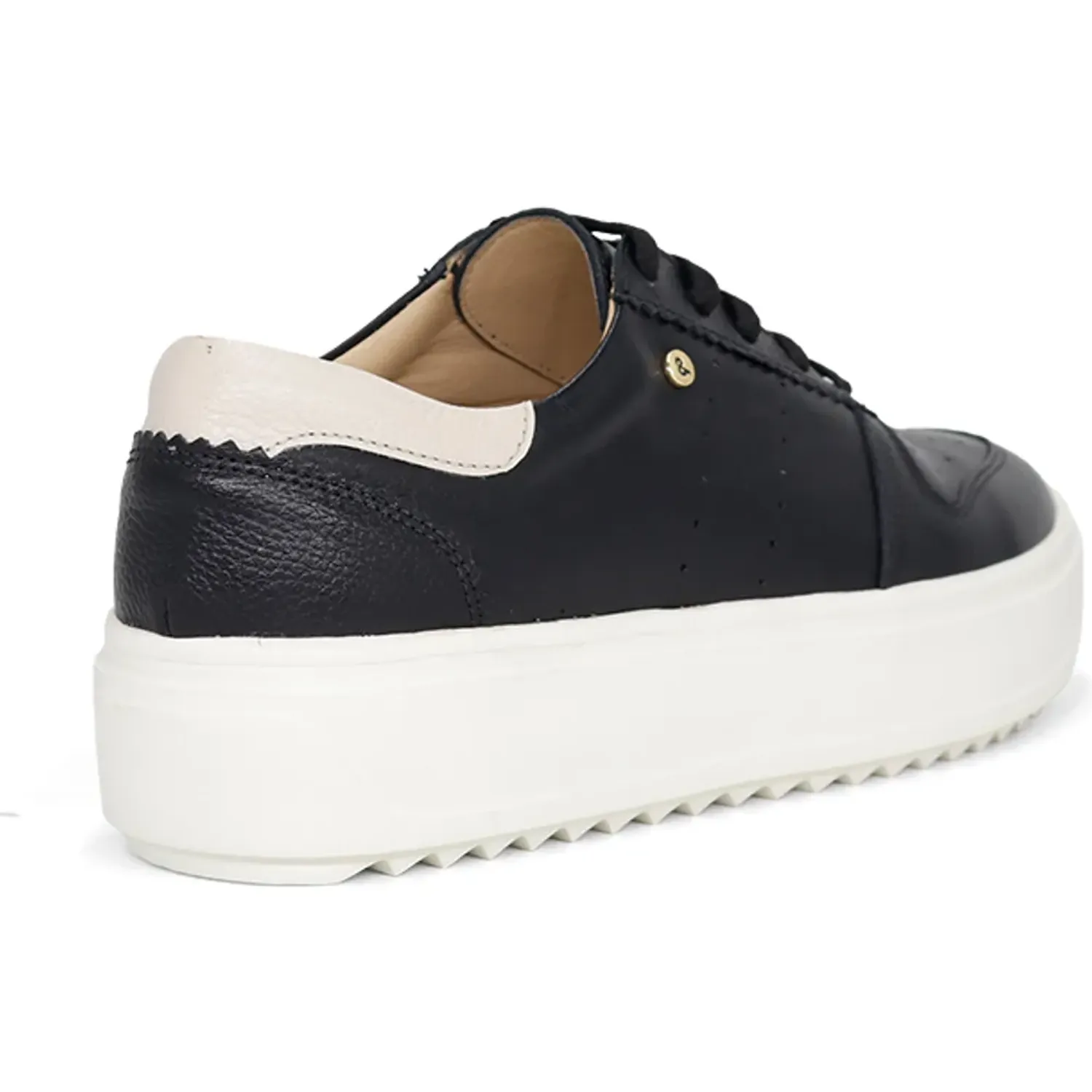 Zapatillas Par&Ss Urbanas De Cuero Mujer 2637-Ka26q1 color negro | Platanitos
