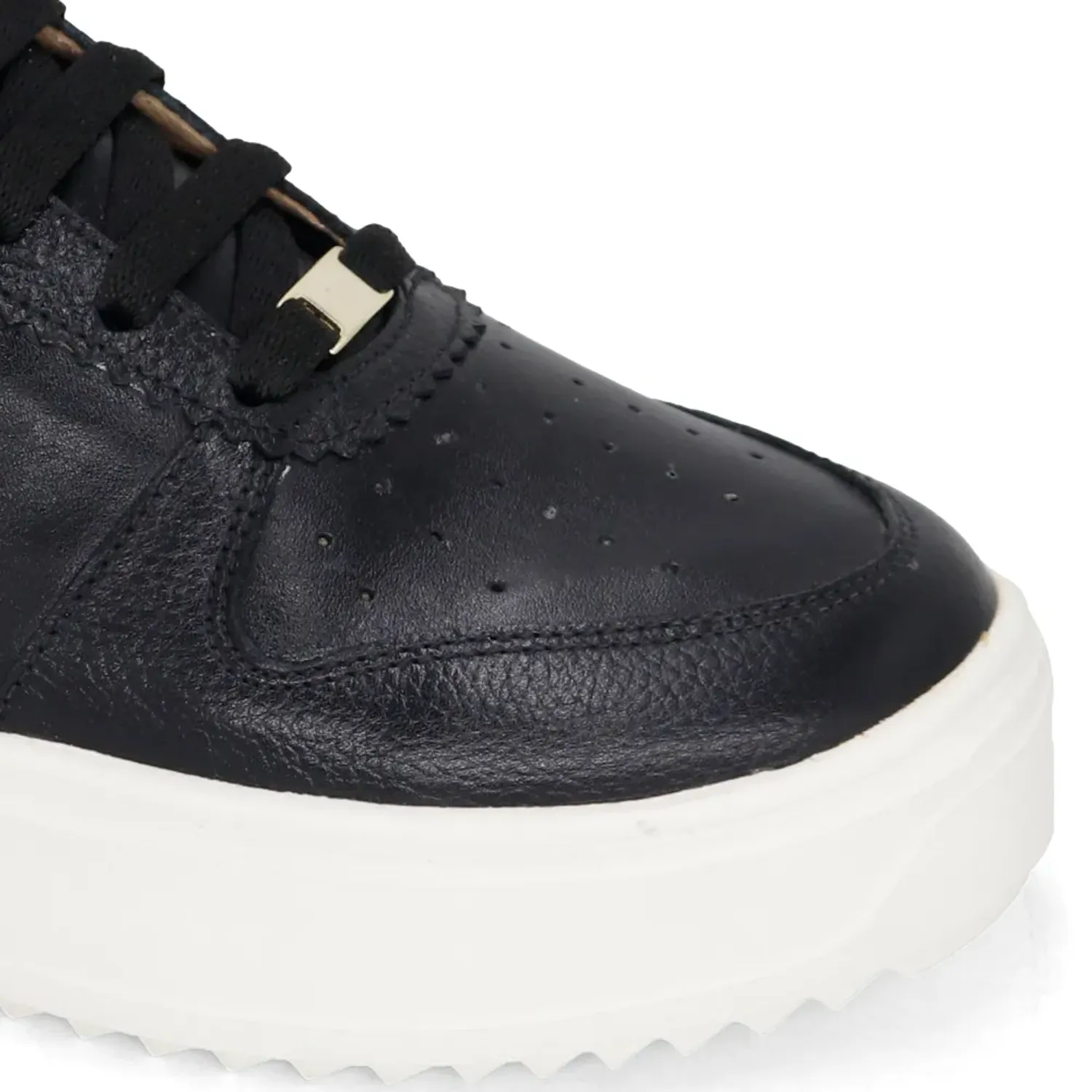 Zapatillas Par&Ss Urbanas De Cuero Mujer 2637-Ka26q1 color negro | Platanitos