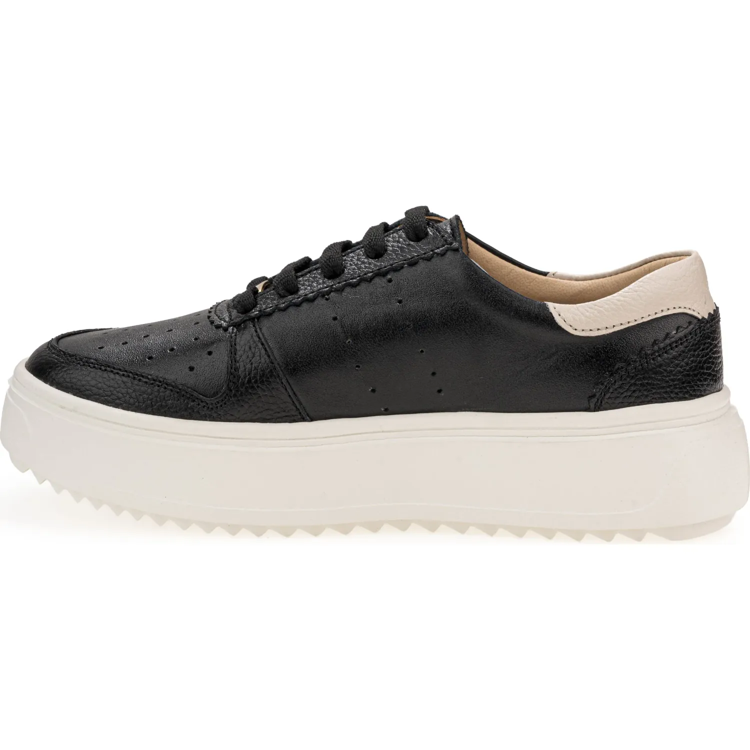 Zapatillas Par&Ss Urbanas De Cuero Mujer 2637-Ka26q1 color negro | Platanitos