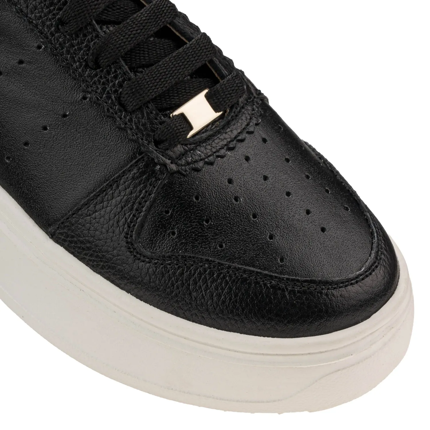 Zapatillas Par&Ss Urbanas De Cuero Mujer 2637-Ka26q1 color negro | Platanitos