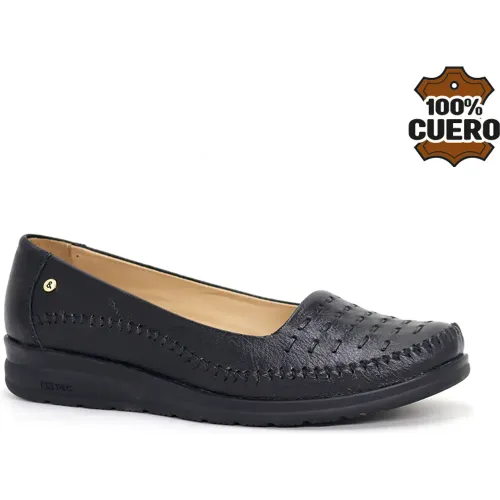 Mocasin Par&Ss Casual De Cuero Mujer 2622-Ka26q1 color negro | Platanitos