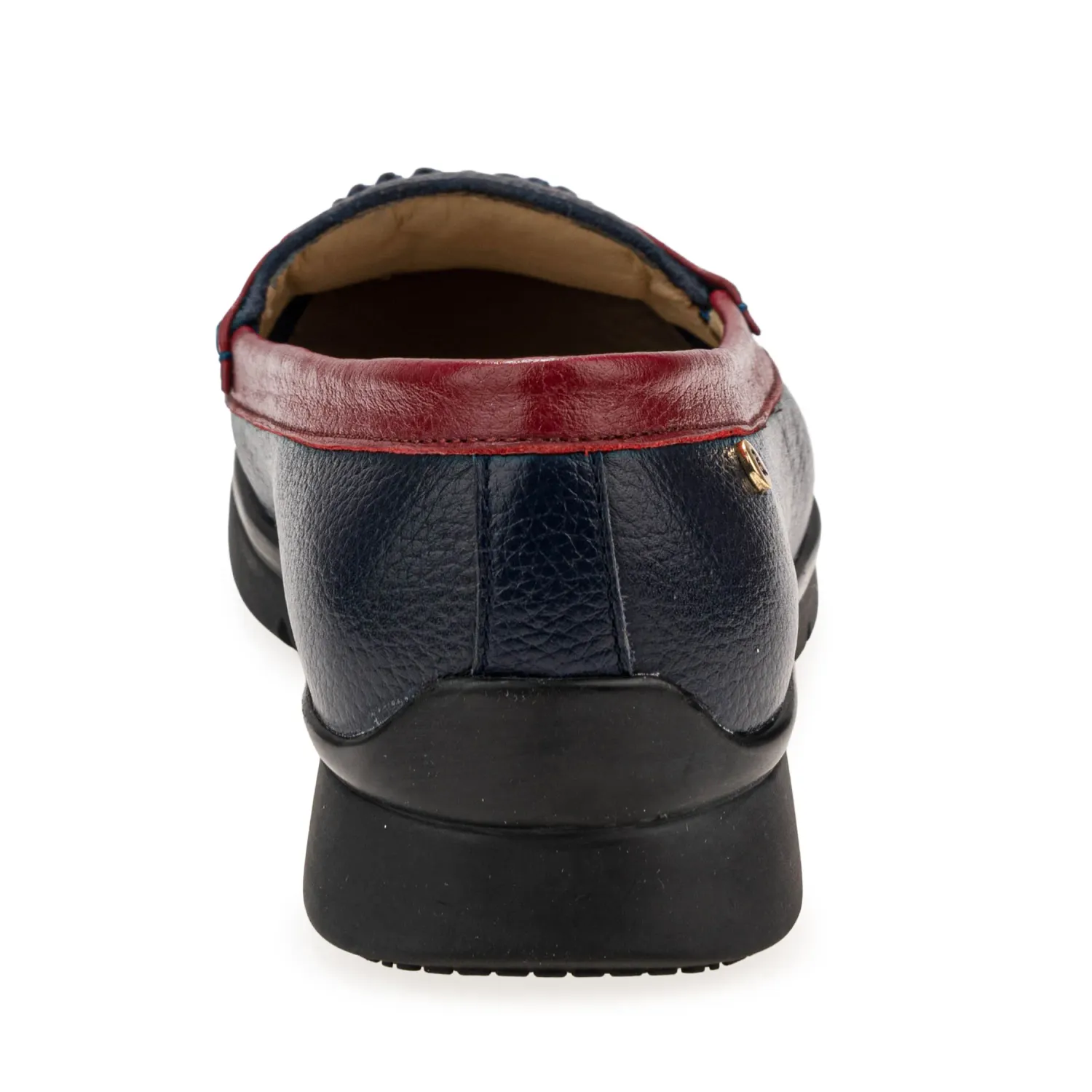 PAR&SS Mocasin Par&Ss Casual De Cuero Mujer Ceza-Ka26q1 color azul | Platanitos