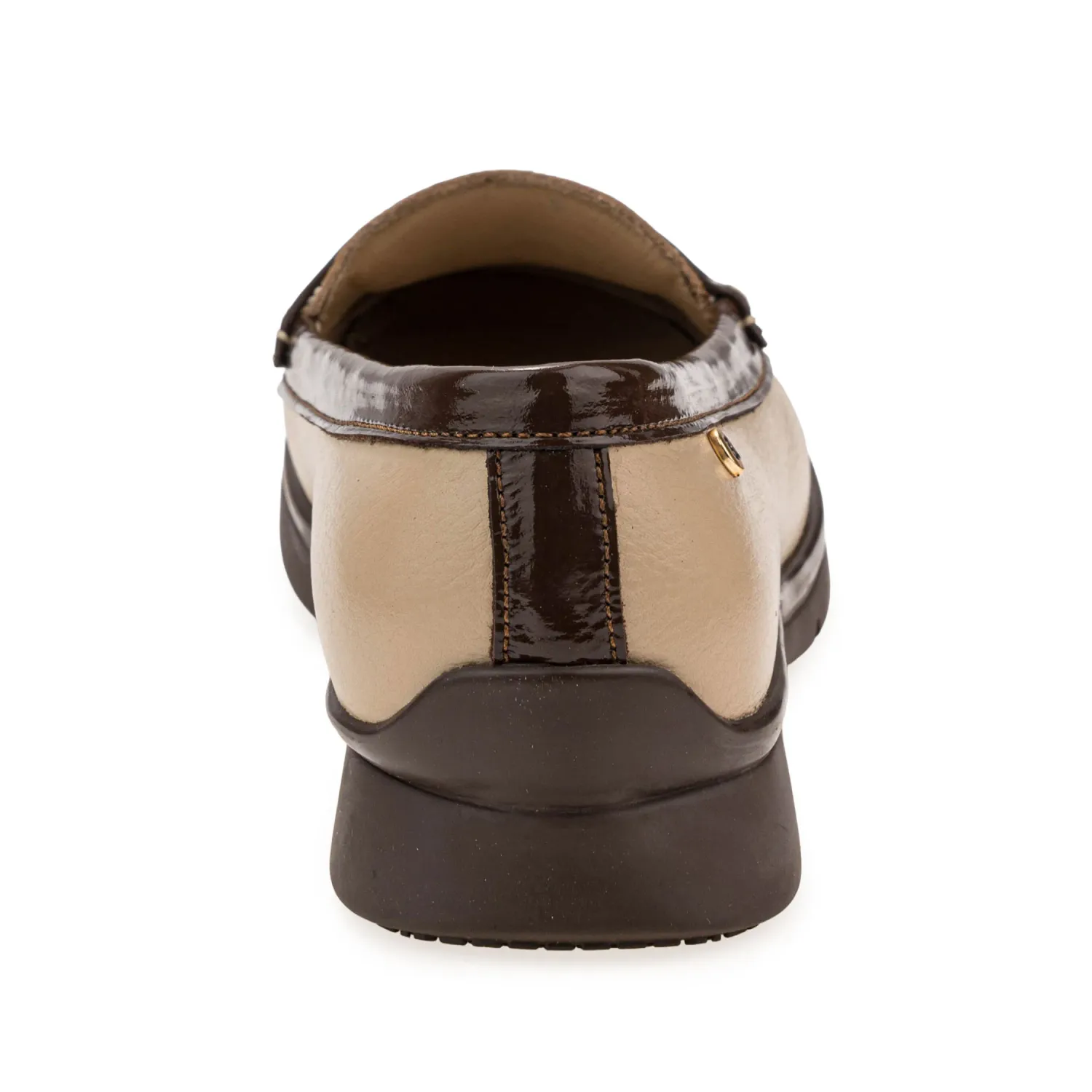 Mocasin Par&Ss Casual De Cuero Mujer Ceza-Ka26q1 color beige | Platanitos