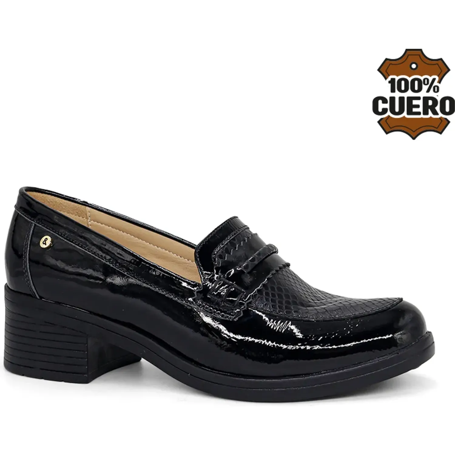 Mocasin Par&Ss Casual De Cuero Mujer 2676-Ka26q1 color negro | Platanitos