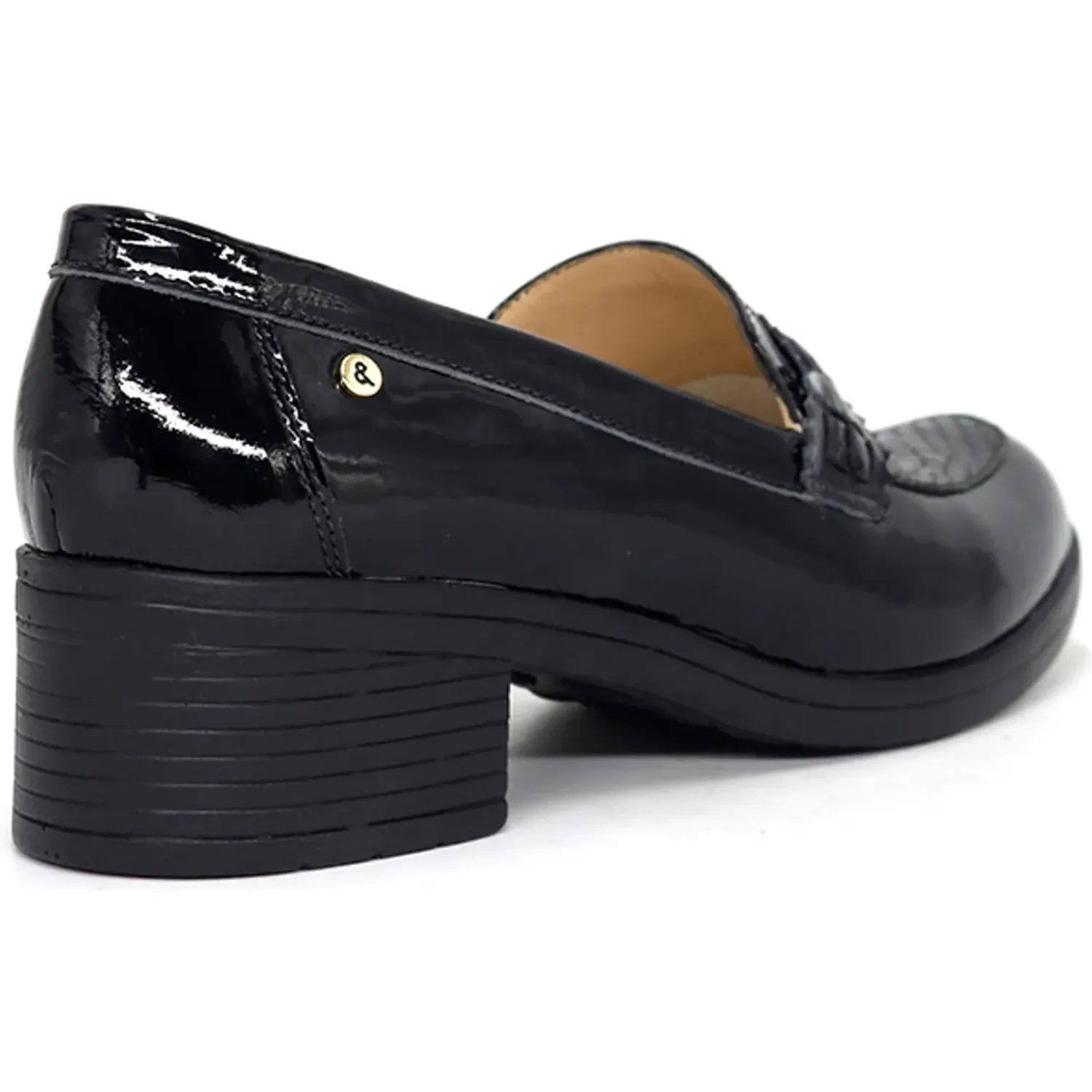 Mocasin Par&Ss Casual De Cuero Mujer 2676-Ka26q1 color negro | Platanitos